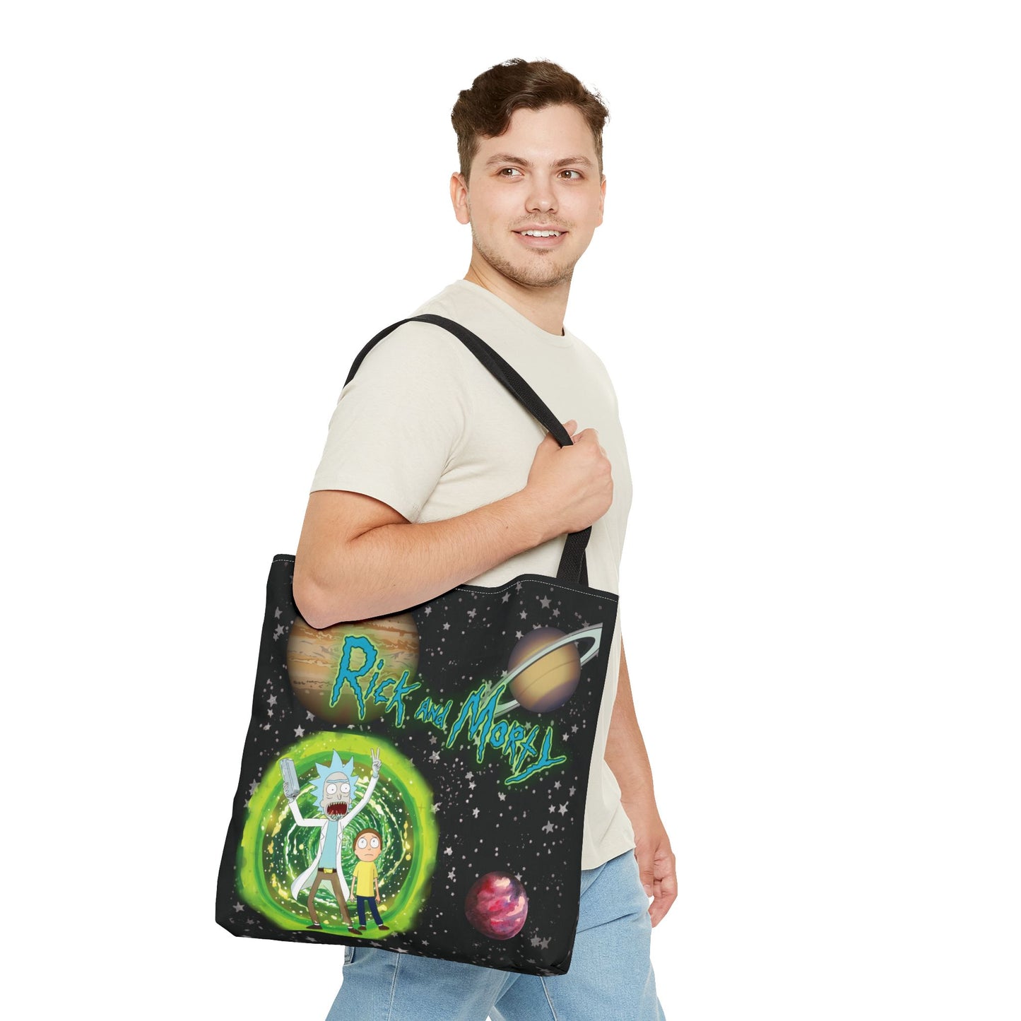 Rick & Morty Custom Adventure Tote Bag