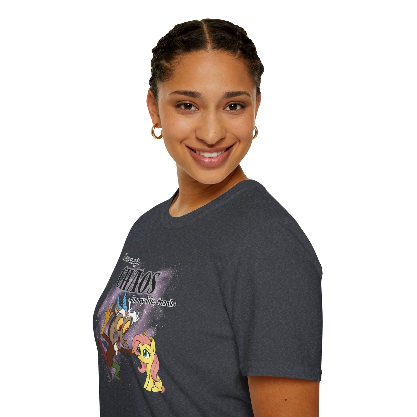My Little Pony Discord and Fluttershy - Unisex Softstyle T-Shirt