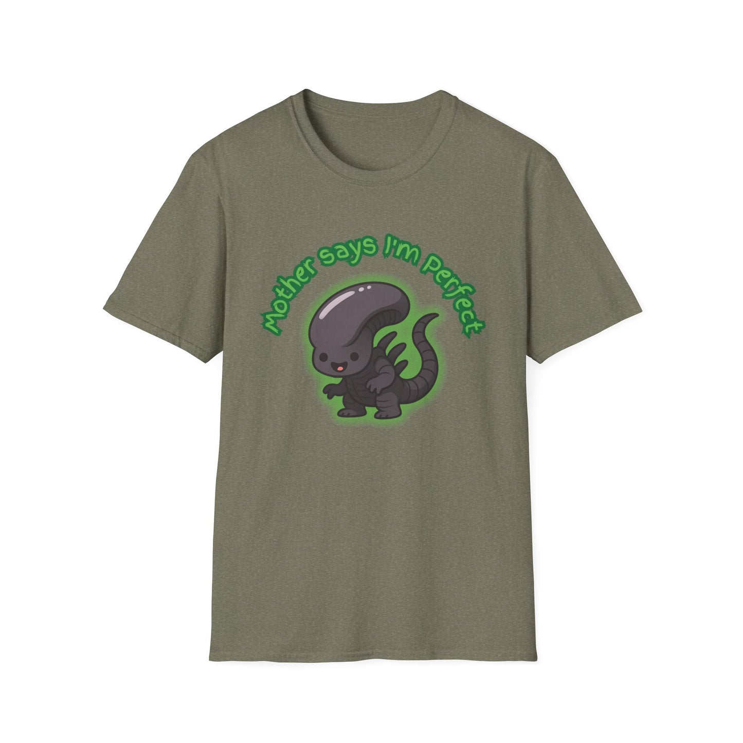 Alien Cute Xenomorph I'm Perfect - Unisex Softstyle T-Shirt