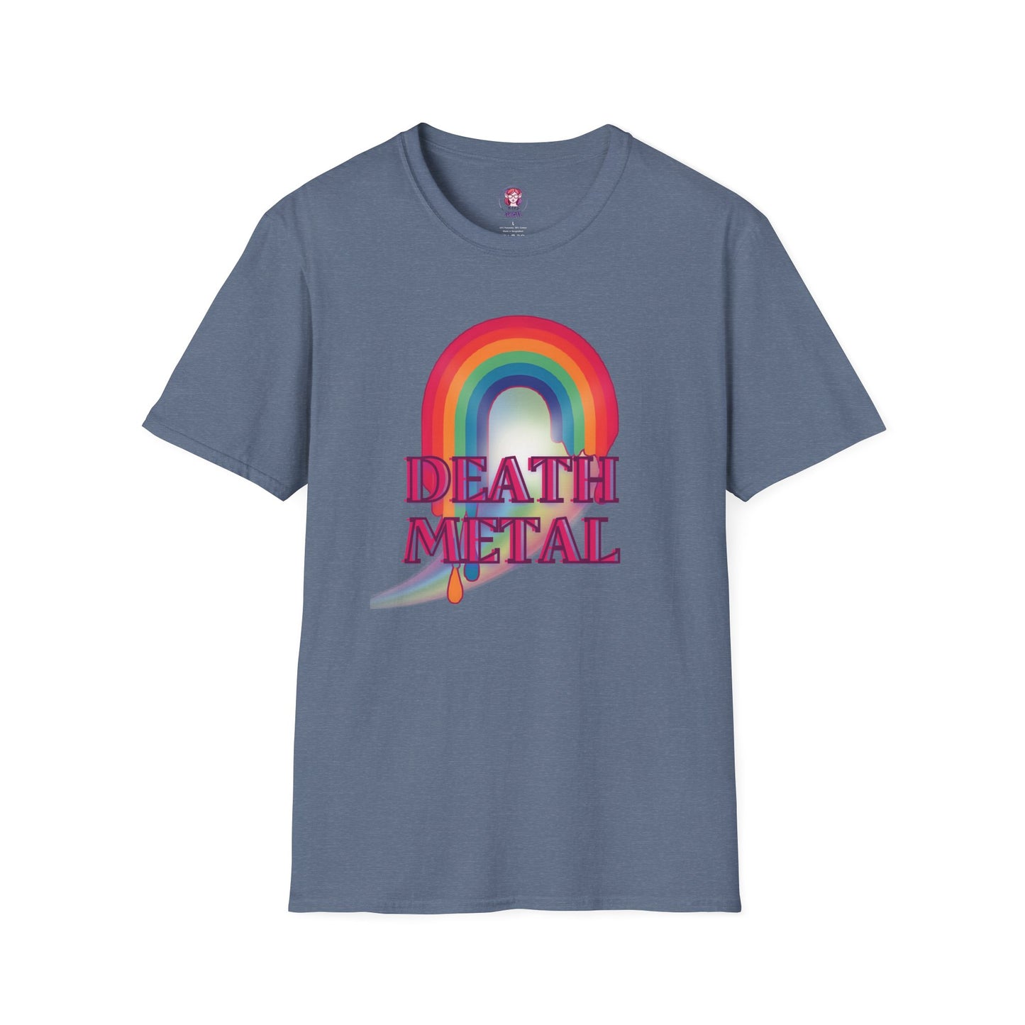 Rainbow Death Metal - Unisex Softstyle T-Shirt