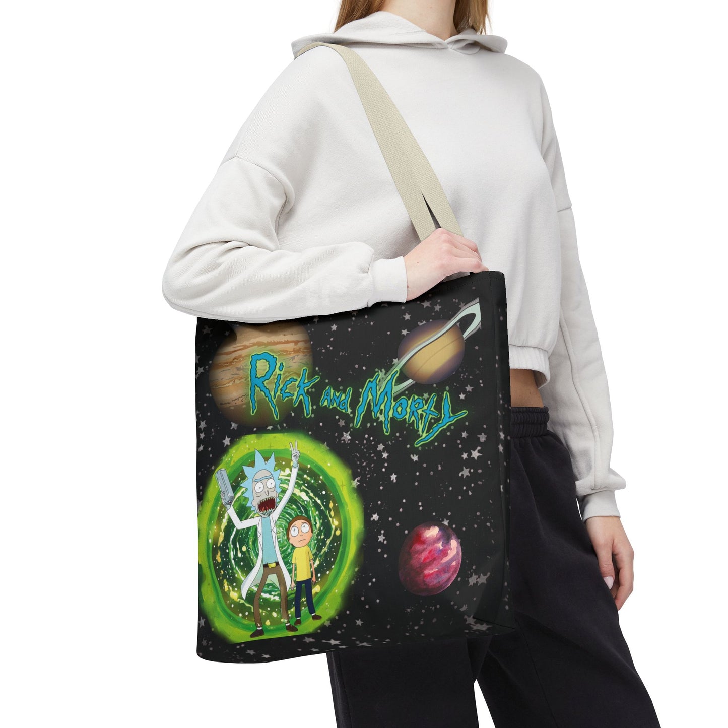 Rick & Morty Custom Adventure Tote Bag