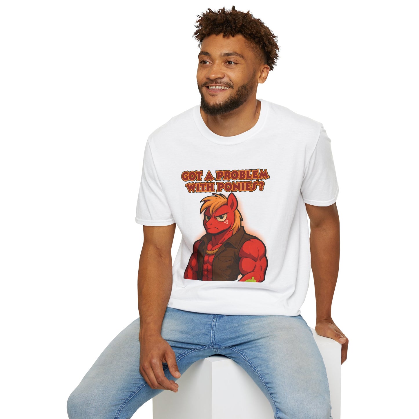 My Little Pony Masculine Big Mac - Pony Problem - Unisex Softstyle T-Shirt