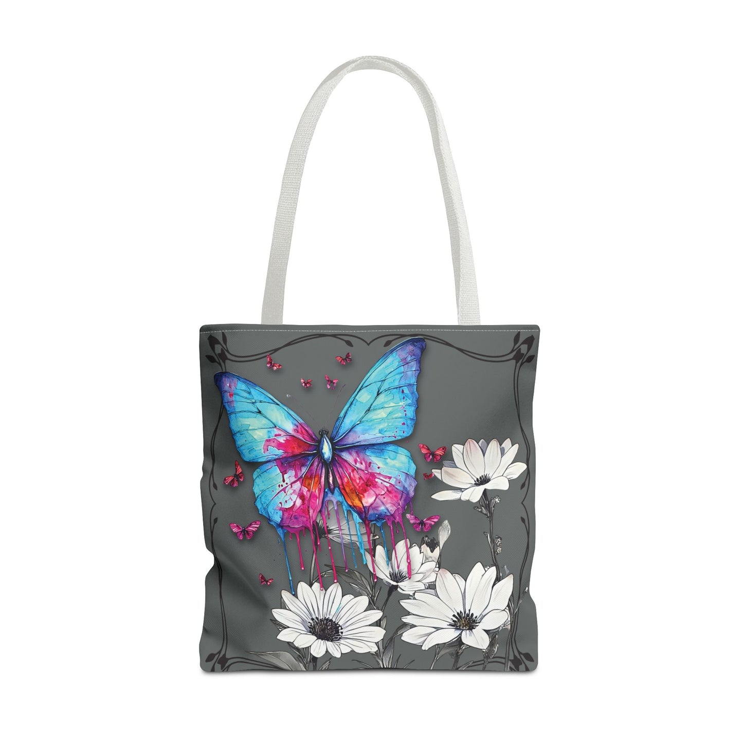 Painted Butterfly in Black and White Tote Bag