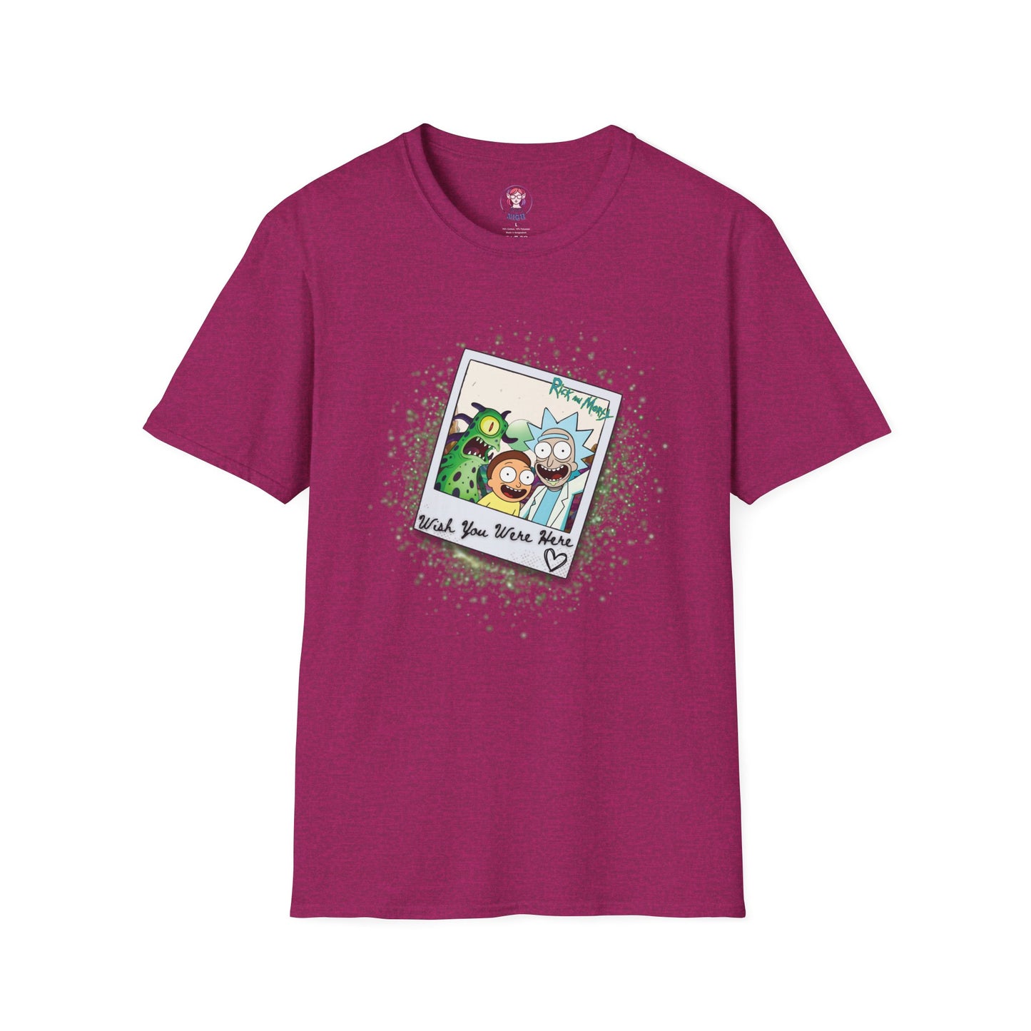 Rick & Morty Polaroid - Wish You Were Here - Unisex Softstyle T-Shirt