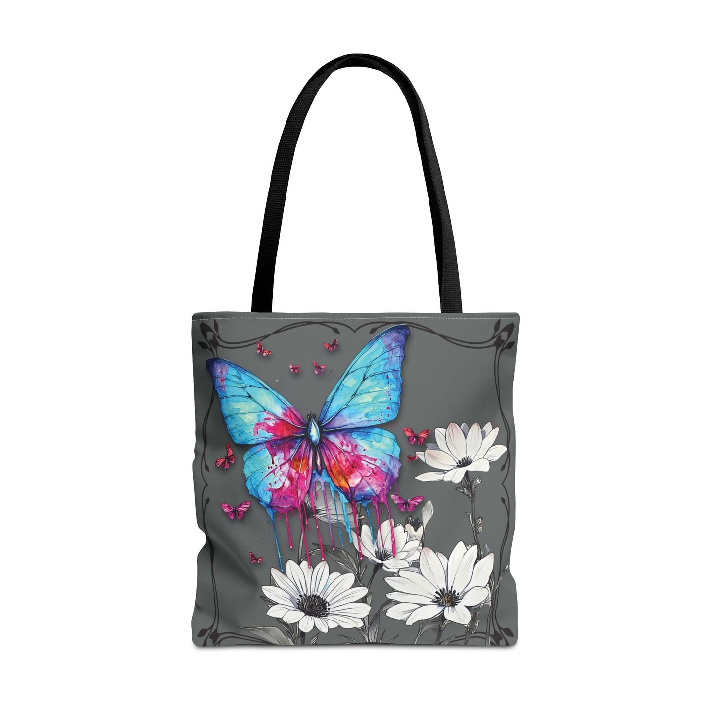 Painted Butterfly in Black and White Tote Bag
