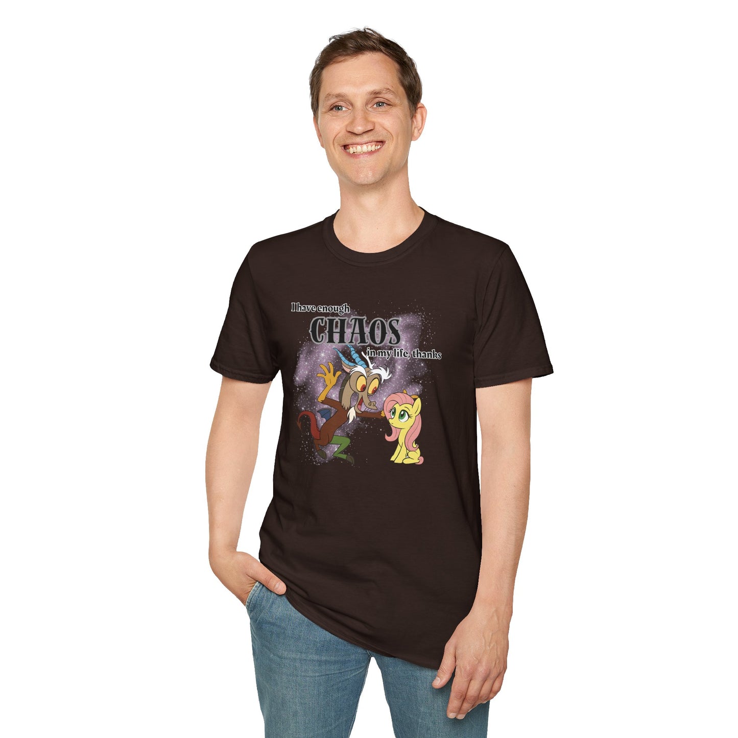 My Little Pony Discord and Fluttershy - Unisex Softstyle T-Shirt