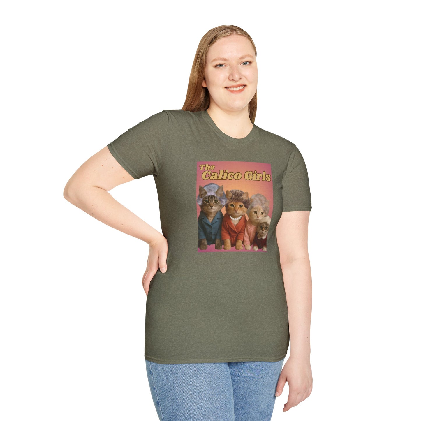 The Calico Girls cute kittens - Unisex Softstyle T-Shirt
