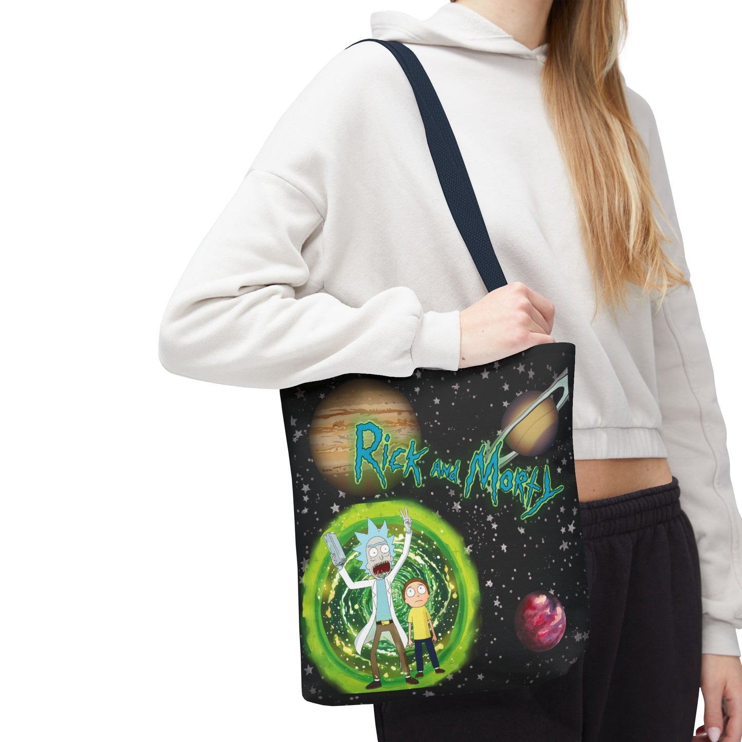 Rick & Morty Custom Adventure Tote Bag