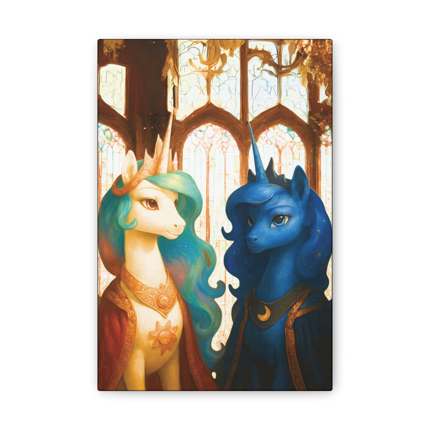 Royal Luna & Celestia - My Little Pony Canvas Art - Stretched, 0.75"