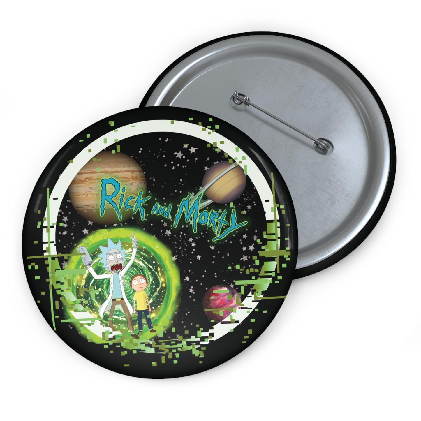 Rick and Morty Pin Button | Unique Collectible Badges, Fun Gifts for Fans, Cosplay Accessories, Party Favors, Pop Culture Merch