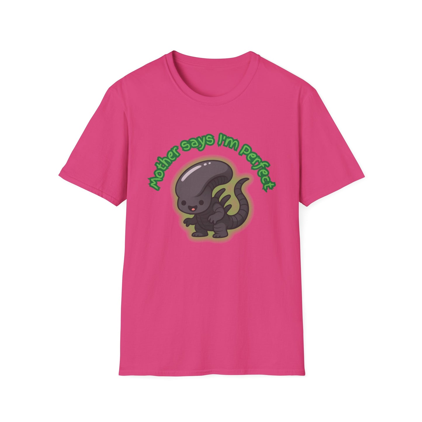 Alien Cute Xenomorph I'm Perfect - Unisex Softstyle T-Shirt