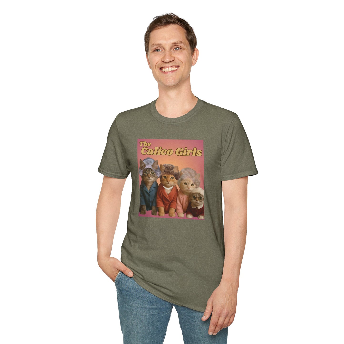 The Calico Girls cute kittens - Unisex Softstyle T-Shirt