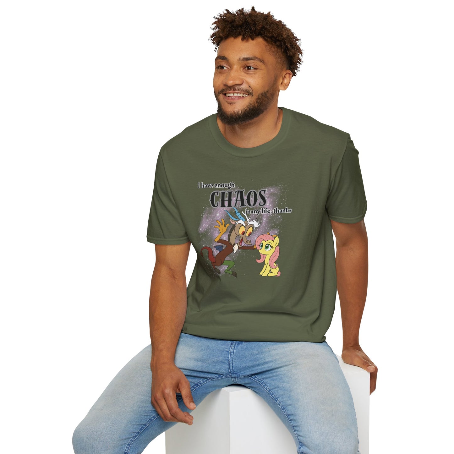 My Little Pony Discord and Fluttershy - Unisex Softstyle T-Shirt