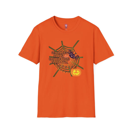 Halloween Cute Spiderweb - Unisex Softstyle T-Shirt