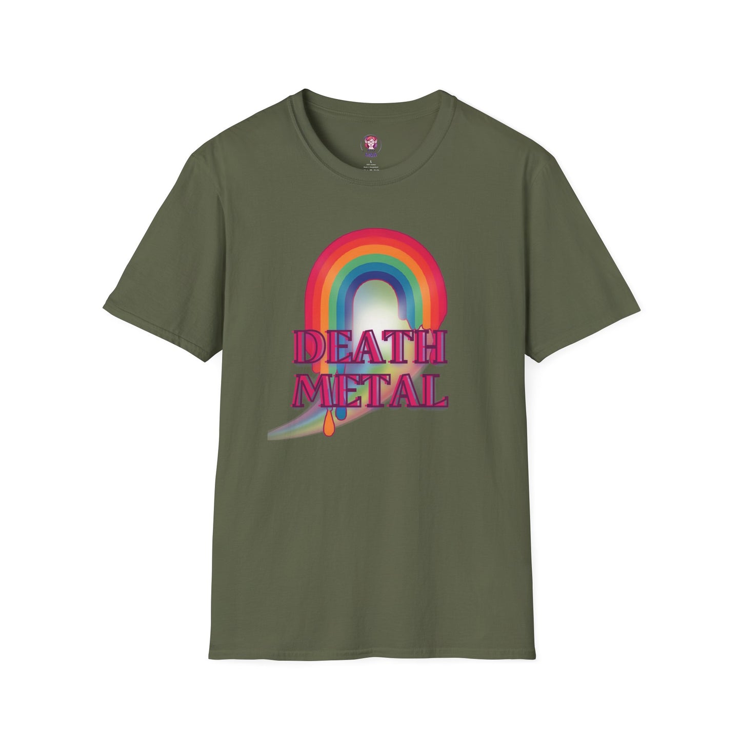 Rainbow Death Metal - Unisex Softstyle T-Shirt
