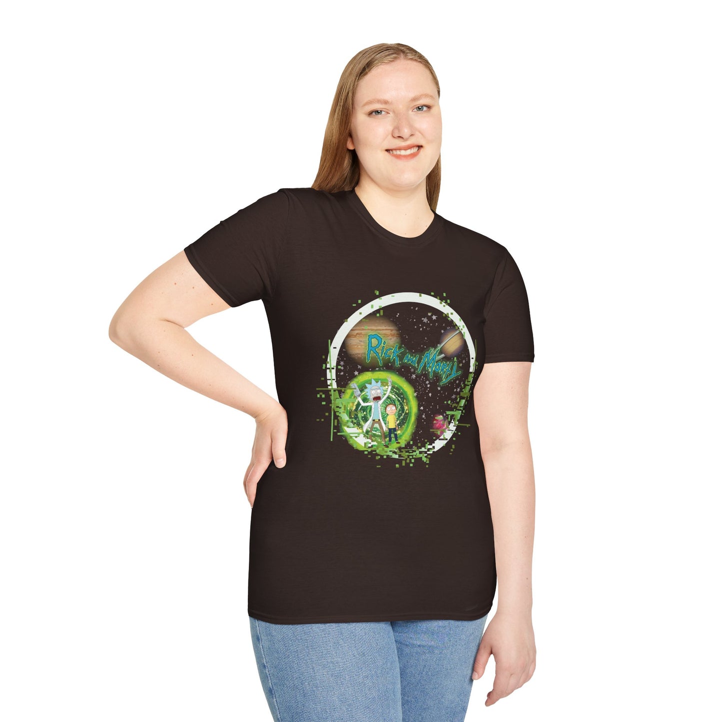 Rick & Morty Broken Space - Unisex Softstyle T-Shirt