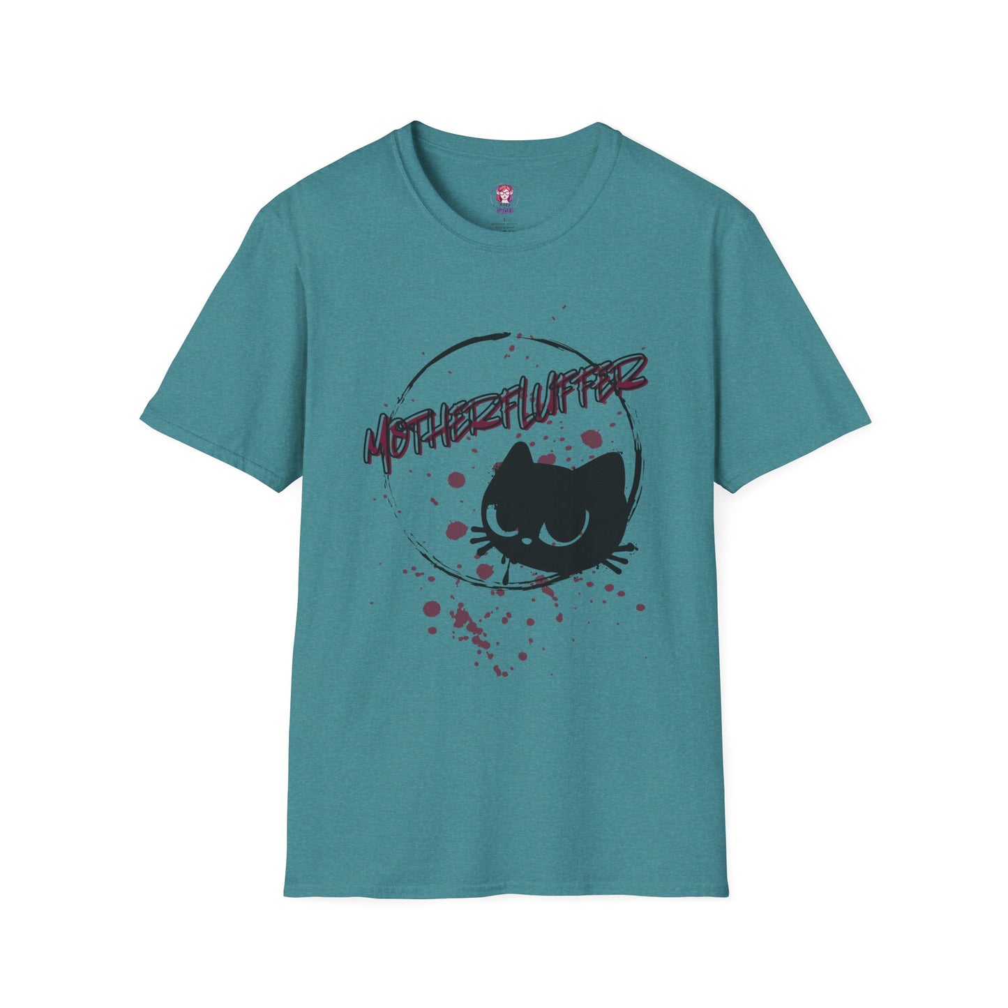 Motherfluffer Color Cat - Unisex Softstyle T-Shirt