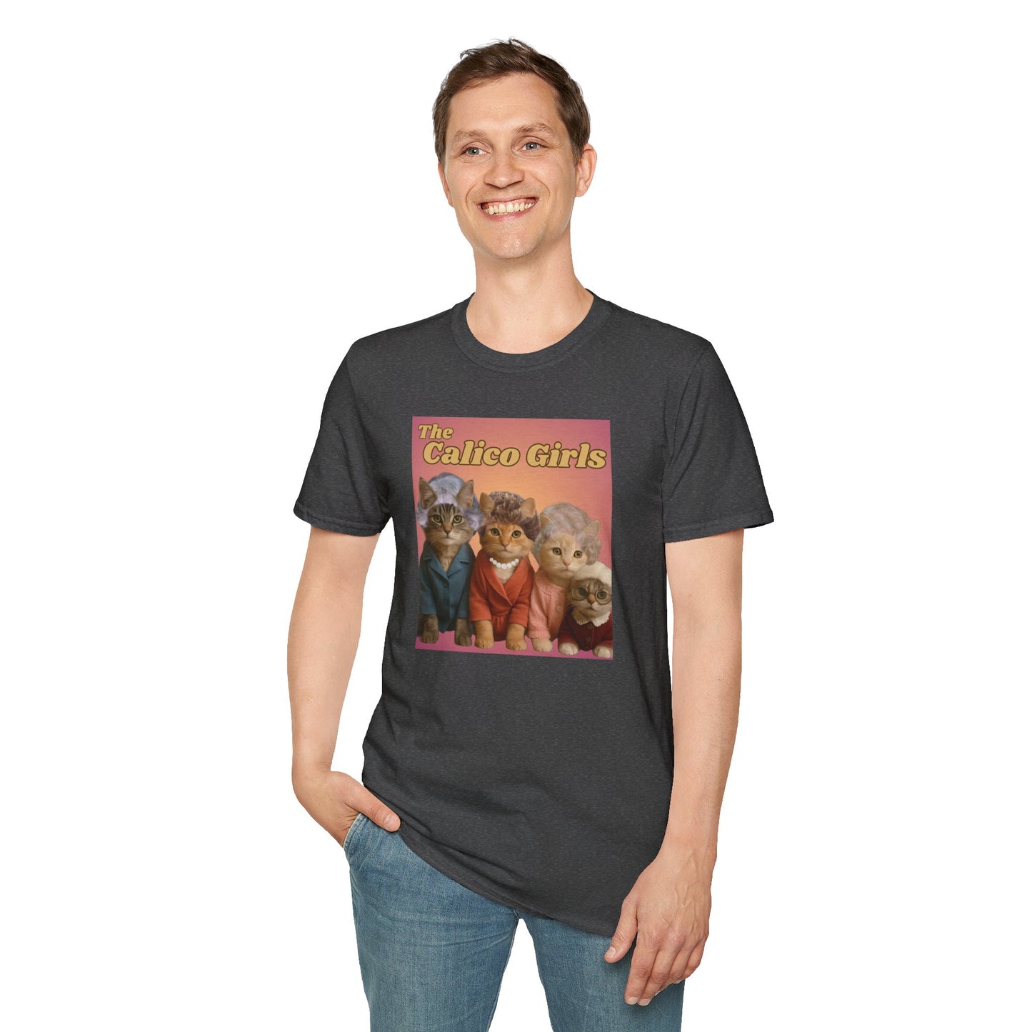 The Calico Girls cute kittens - Unisex Softstyle T-Shirt