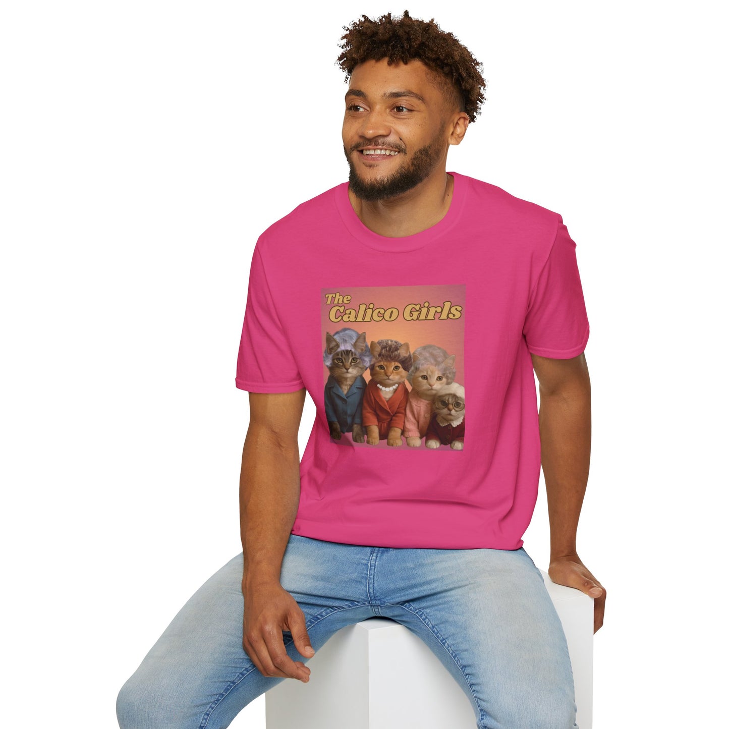 The Calico Girls cute kittens - Unisex Softstyle T-Shirt