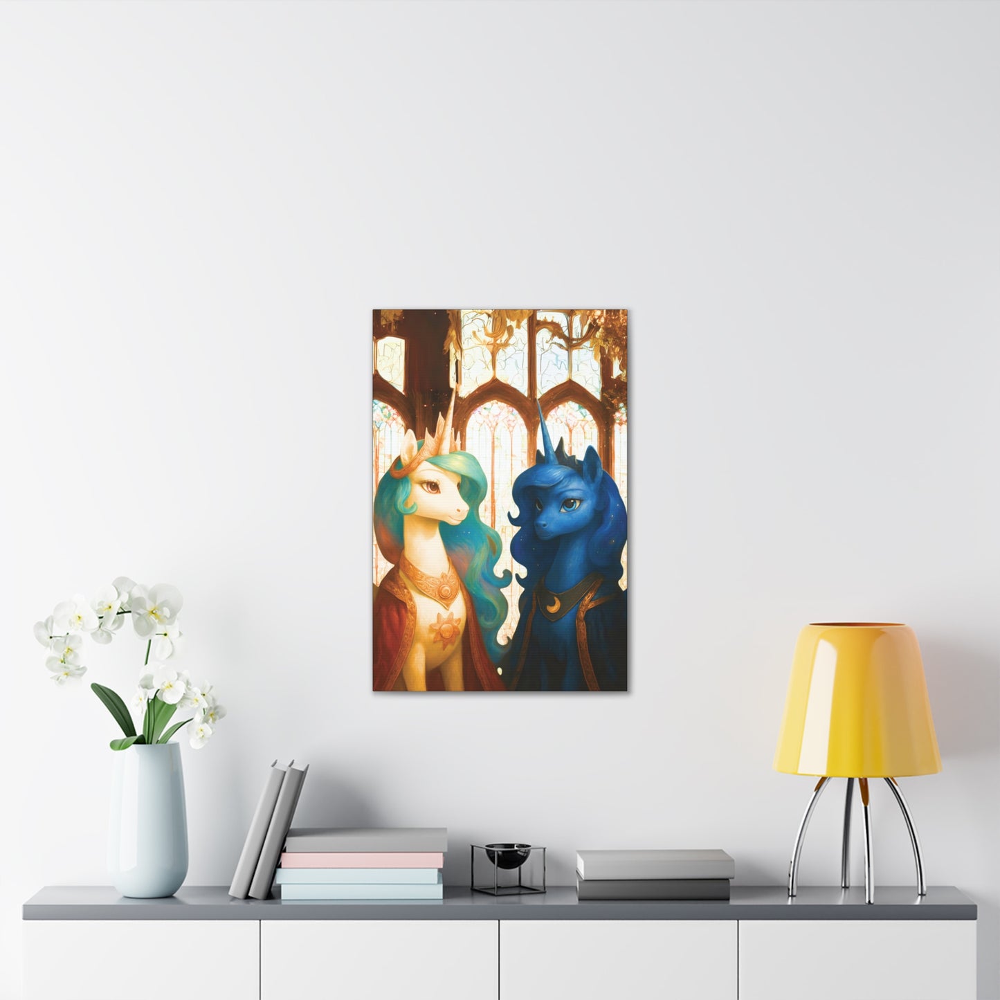 Royal Luna & Celestia - My Little Pony Canvas Art - Stretched, 0.75"