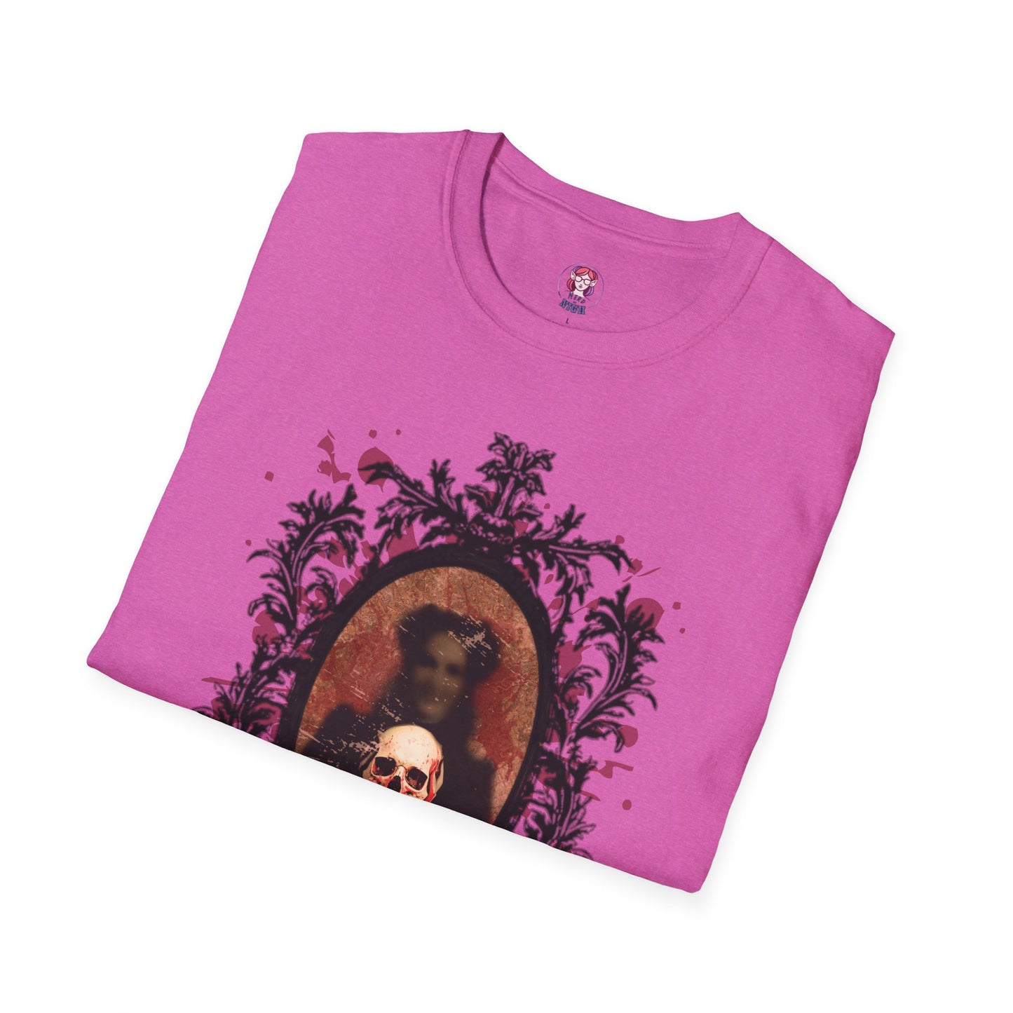 Vintage Gothic Skull Frame - Unisex Softstyle T-Shirt