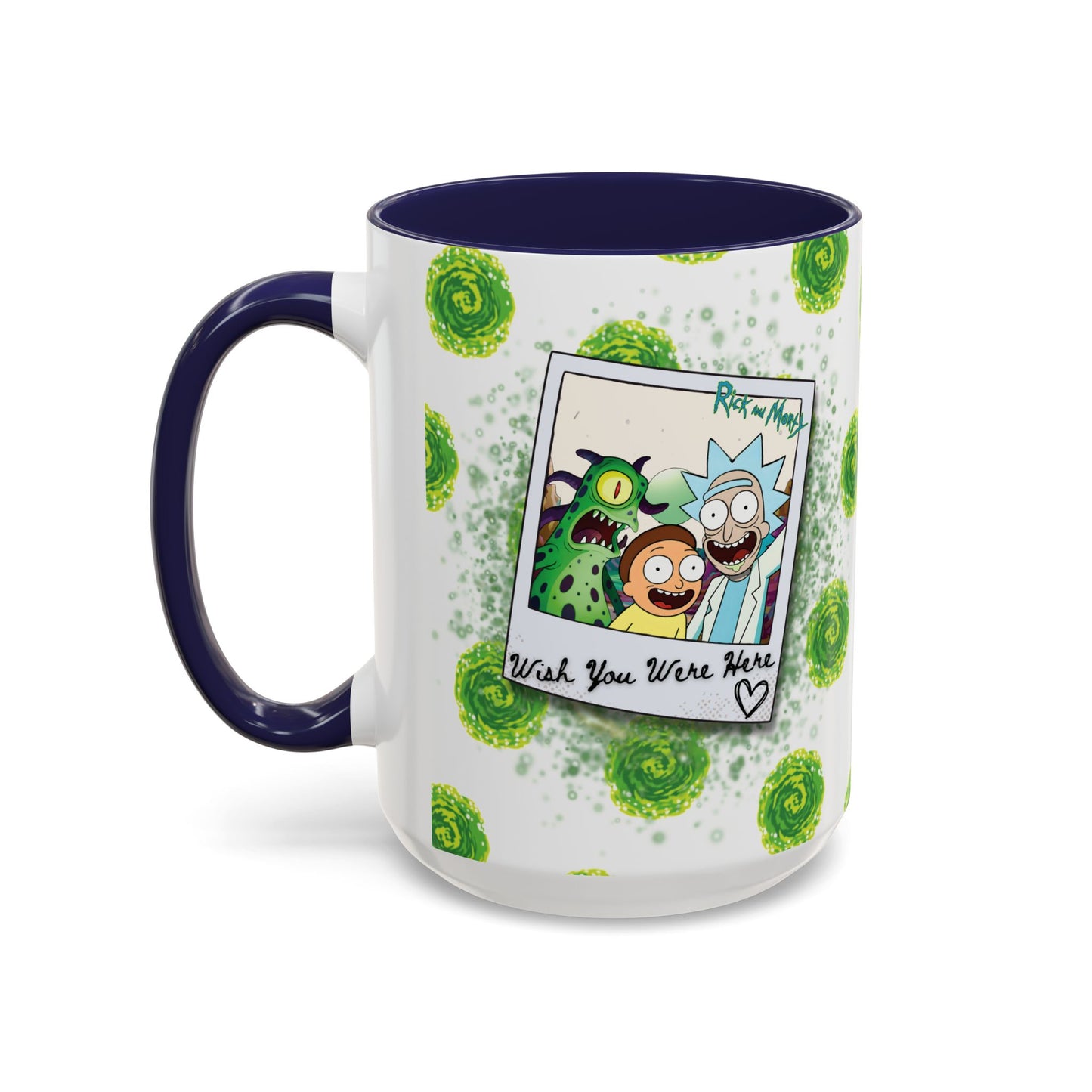 Rick & Morty Alien Polaroid - Accent Coffee Mug (11, 15oz)