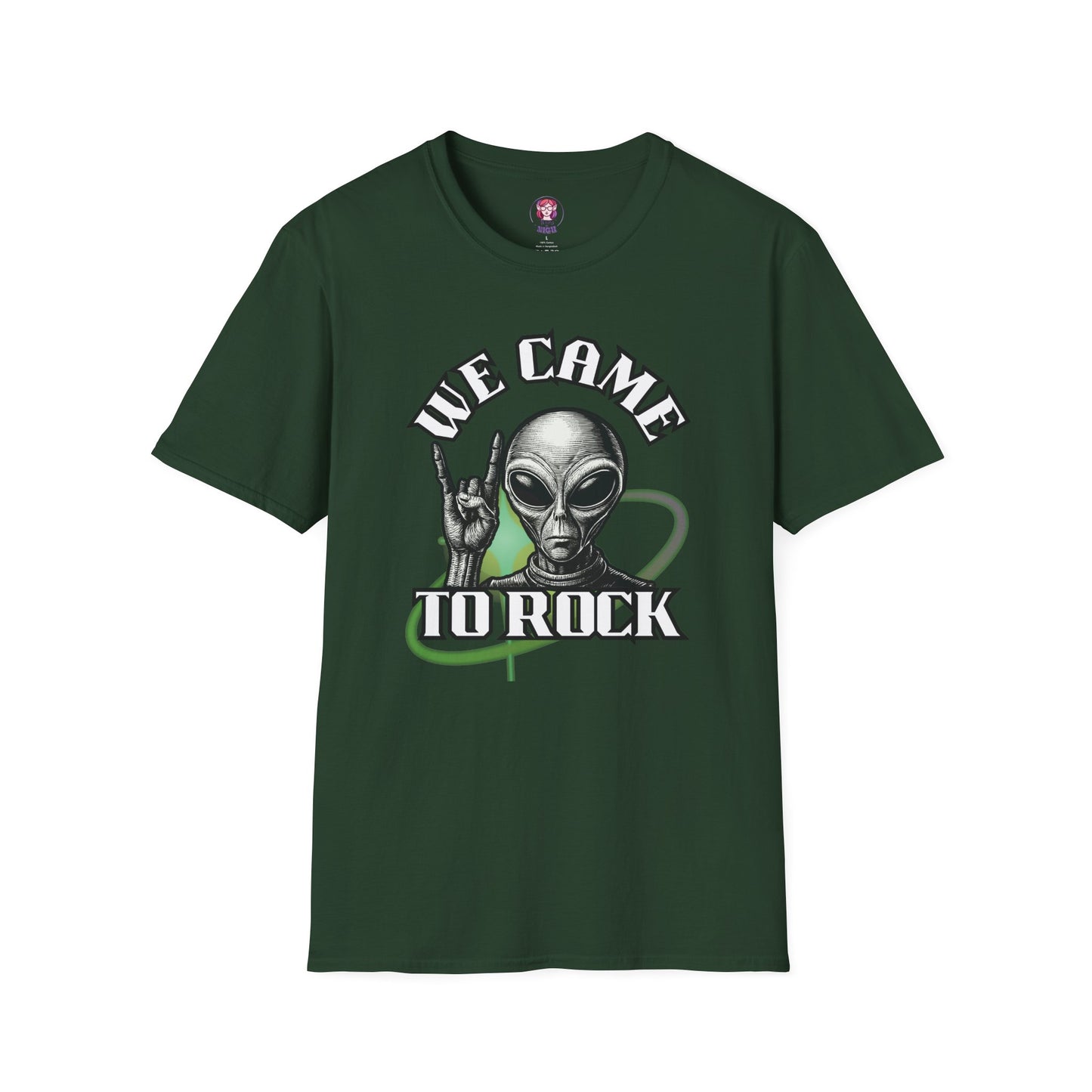 Alien Metal - We Came to Rock - Unisex Softstyle T-Shirt