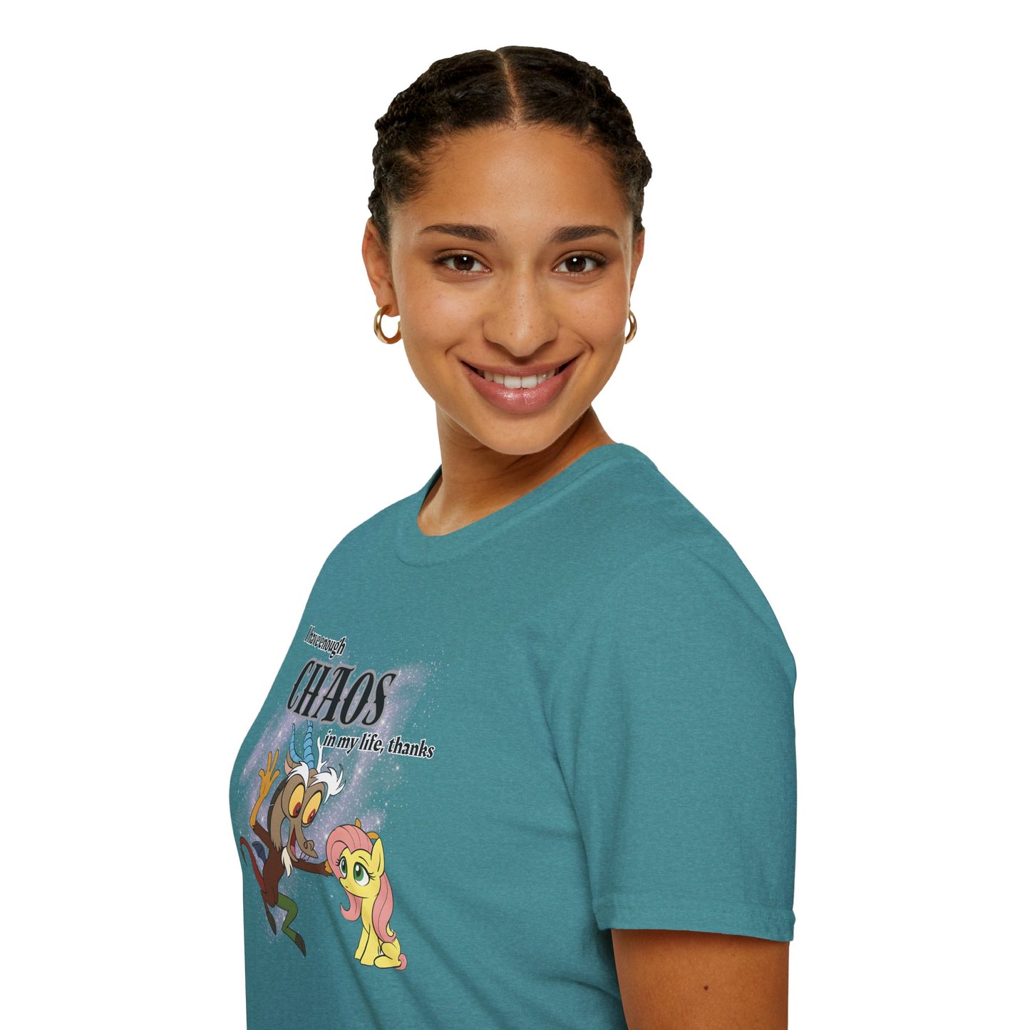 My Little Pony Discord and Fluttershy - Unisex Softstyle T-Shirt