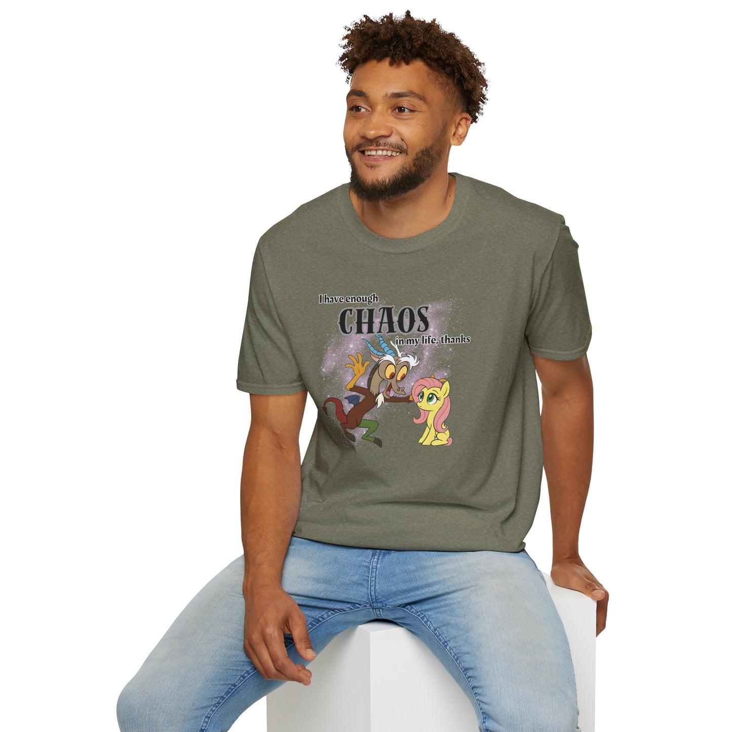 My Little Pony Discord and Fluttershy - Unisex Softstyle T-Shirt
