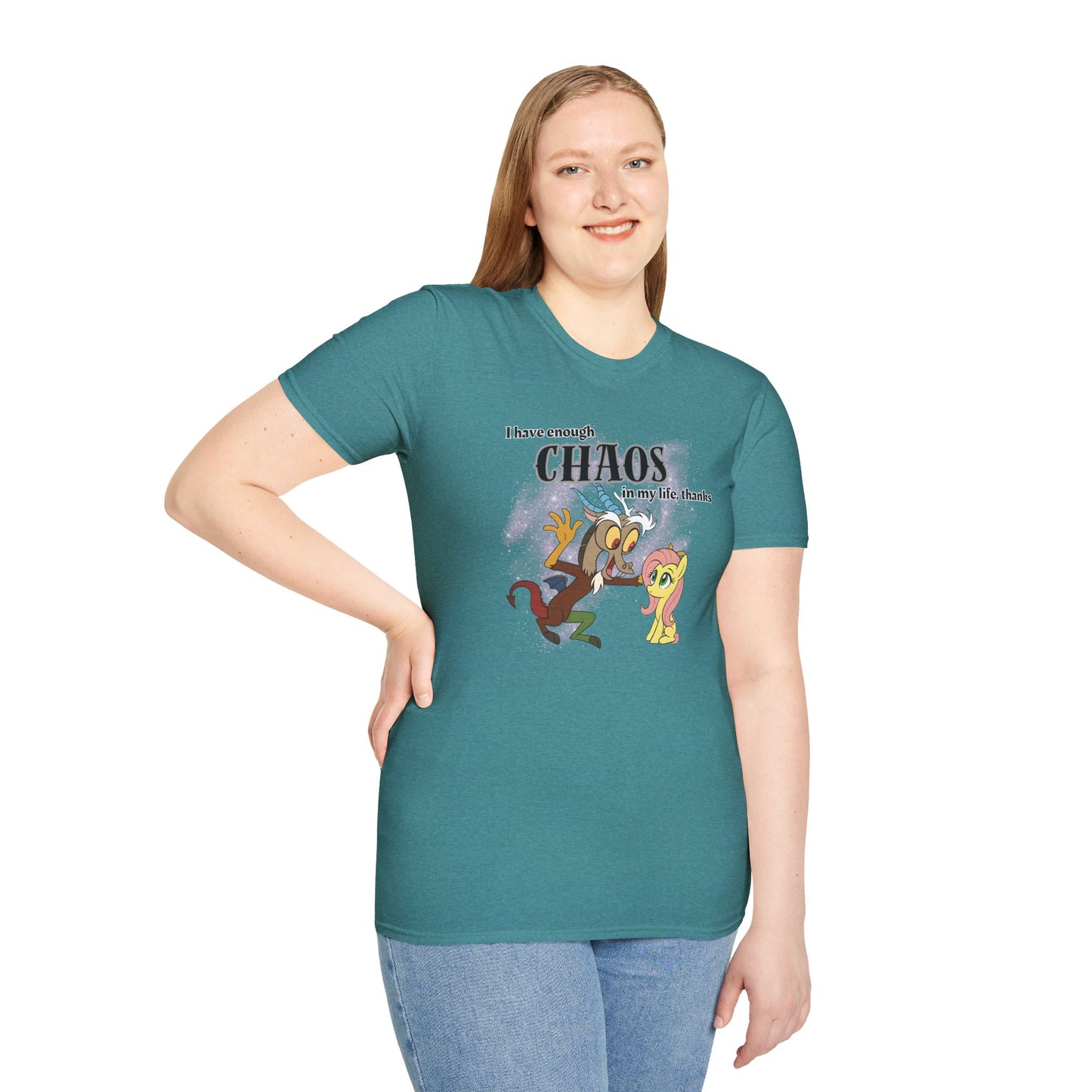 My Little Pony Discord and Fluttershy - Unisex Softstyle T-Shirt