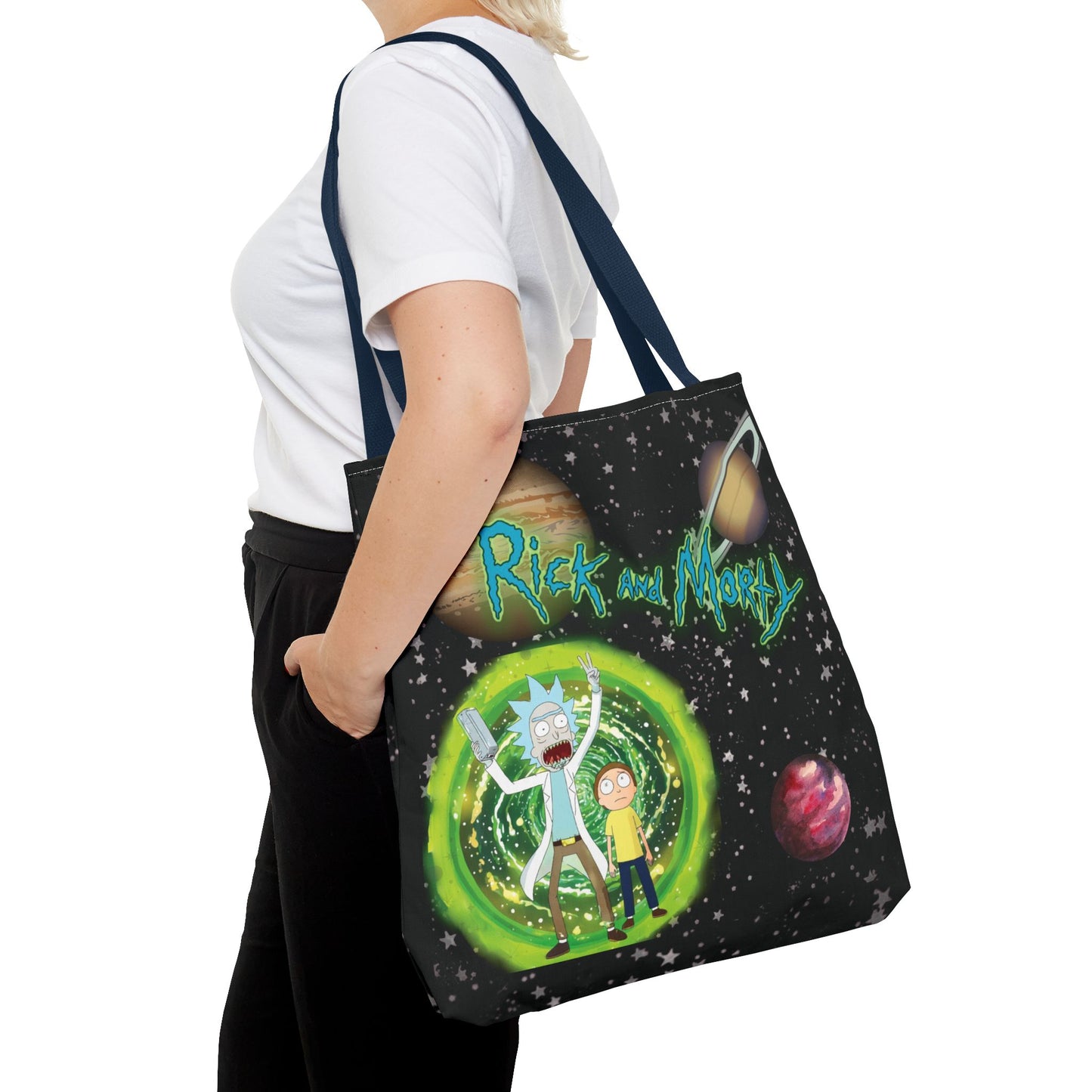 Rick & Morty Custom Adventure Tote Bag