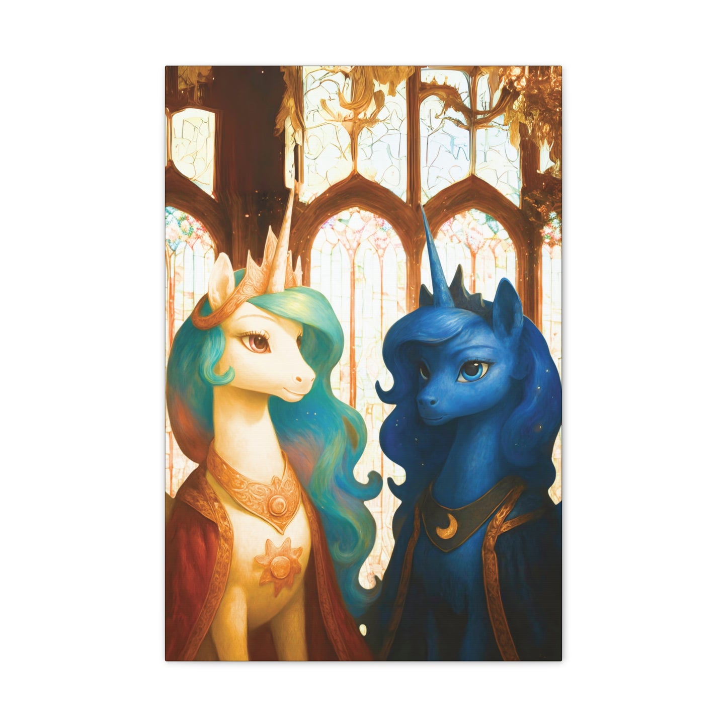 Royal Luna & Celestia - My Little Pony Canvas Art - Stretched, 0.75"
