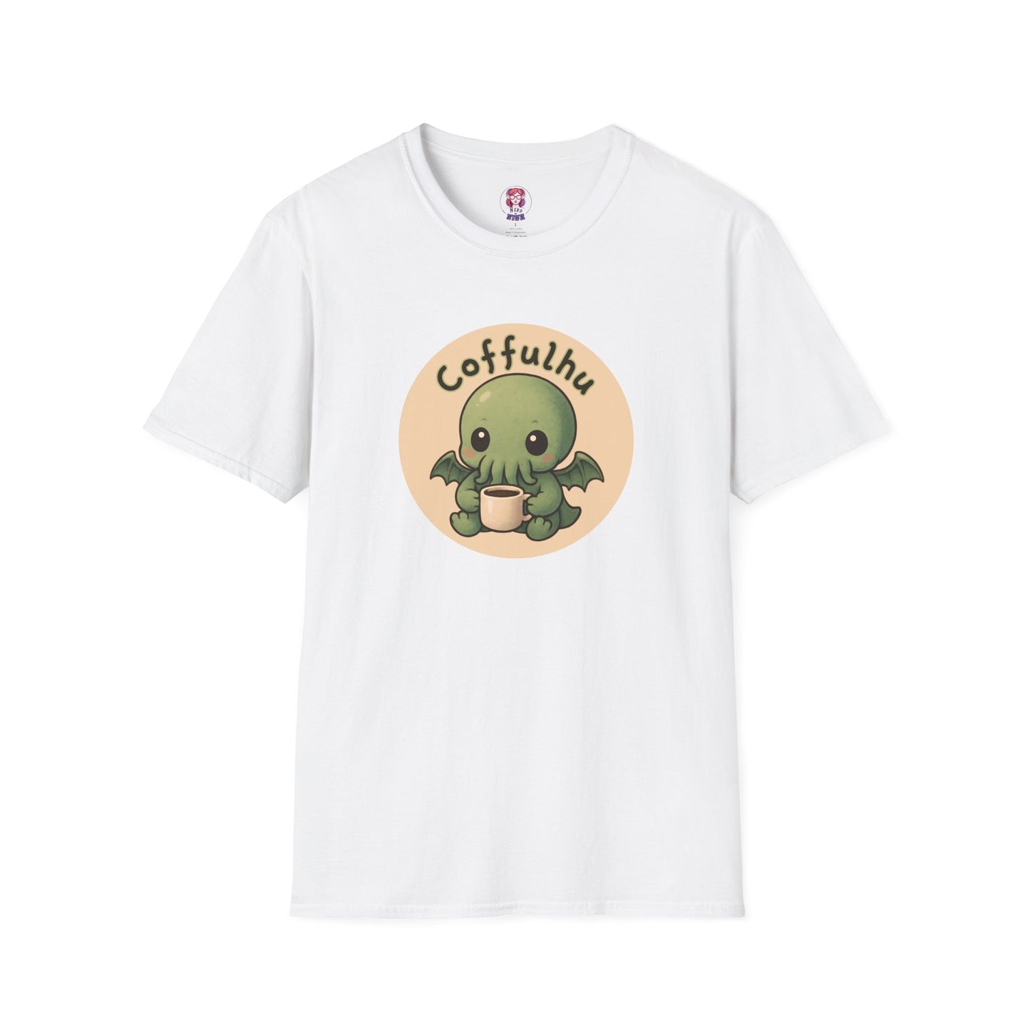 Cthulhu Coffulhu Coffee Pun - Unisex Softstyle T-Shirt