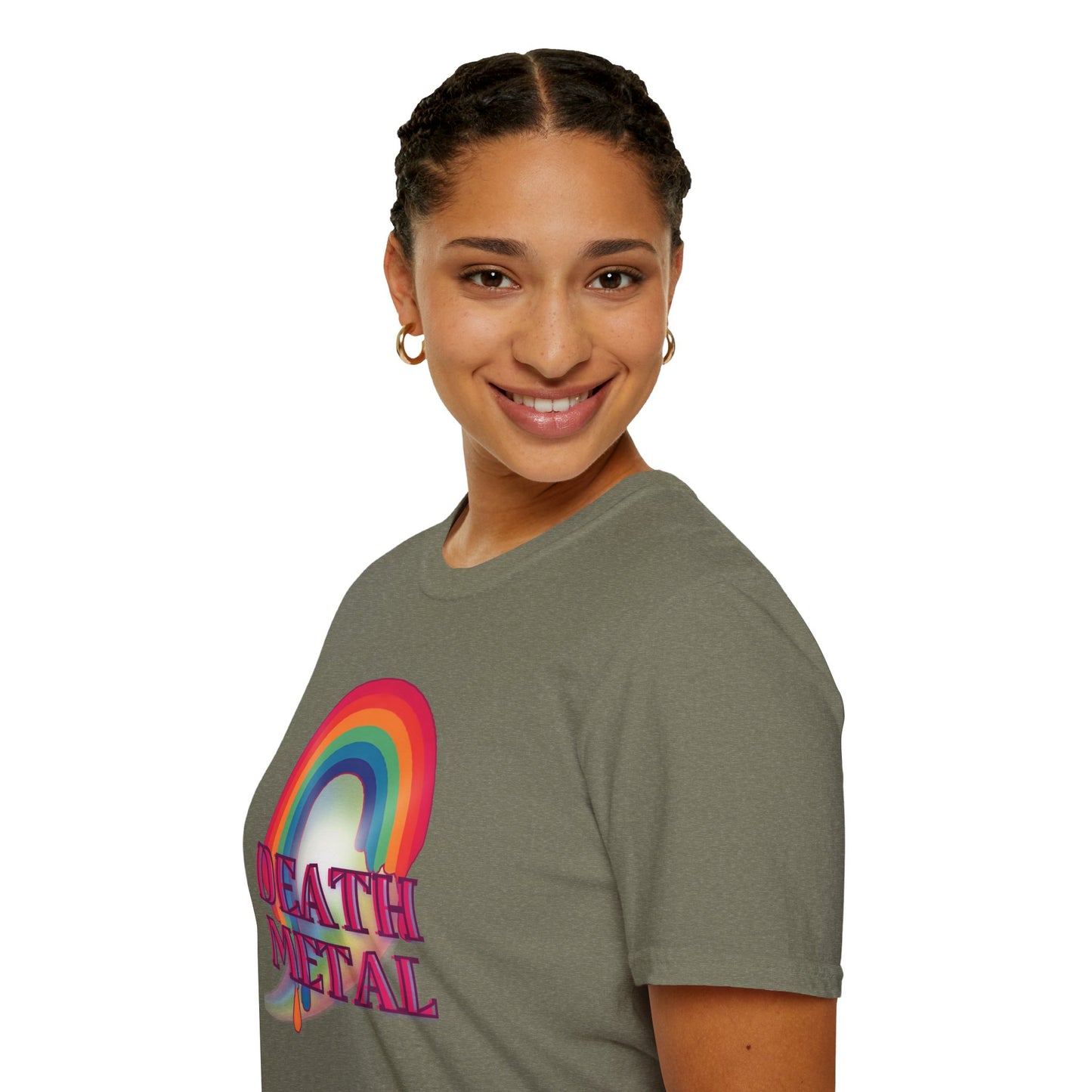 Rainbow Death Metal - Unisex Softstyle T-Shirt