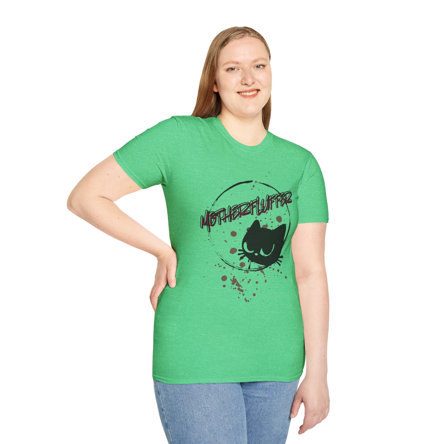 Motherfluffer Color Cat - Unisex Softstyle T-Shirt