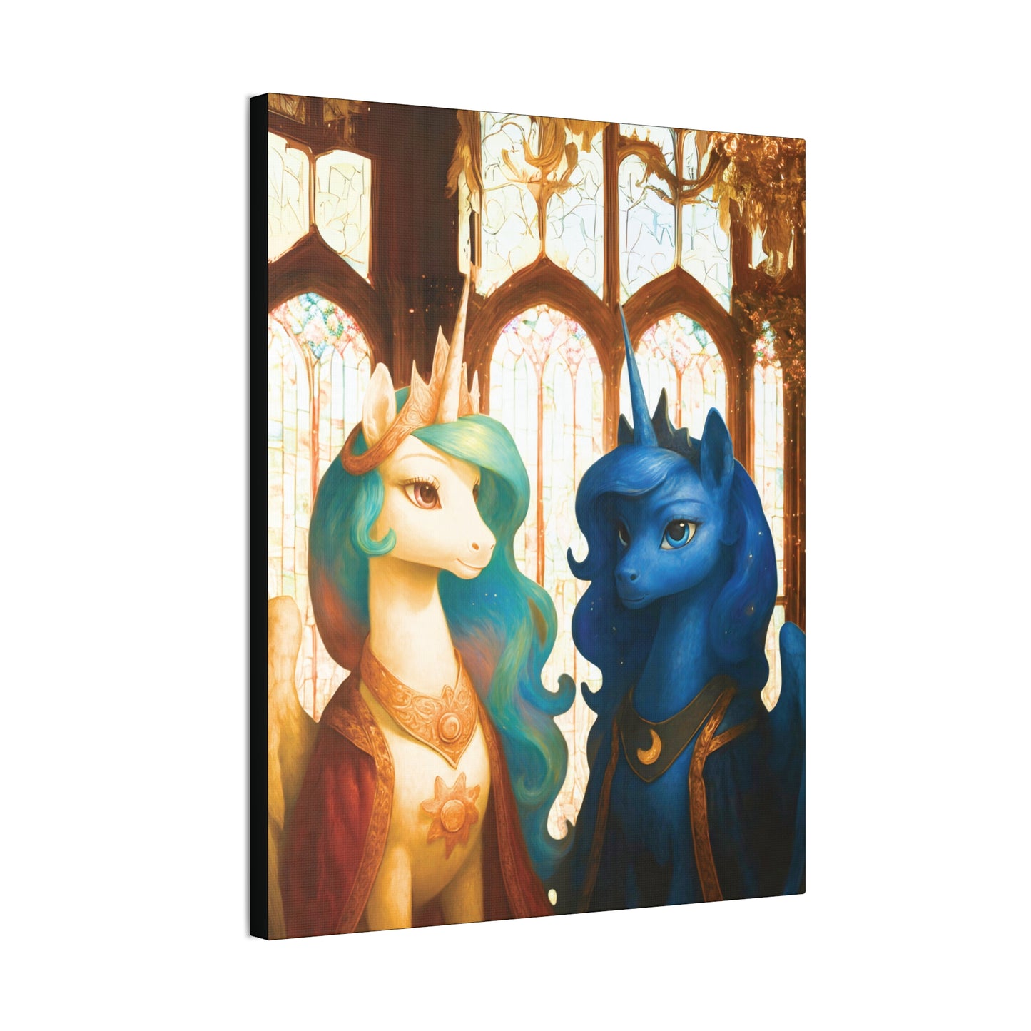 Royal Luna & Celestia - My Little Pony Canvas Art - Stretched, 0.75"