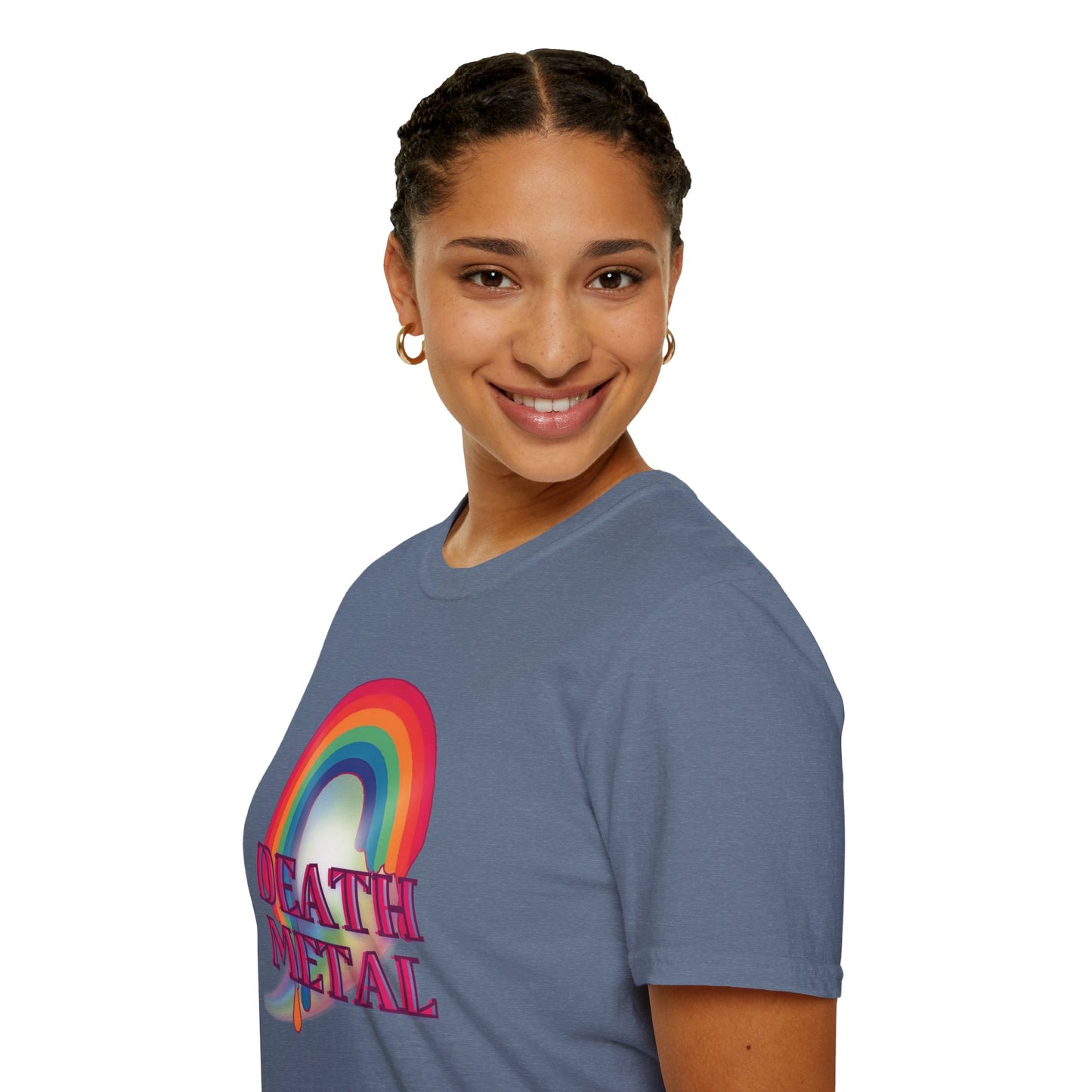 Rainbow Death Metal - Unisex Softstyle T-Shirt