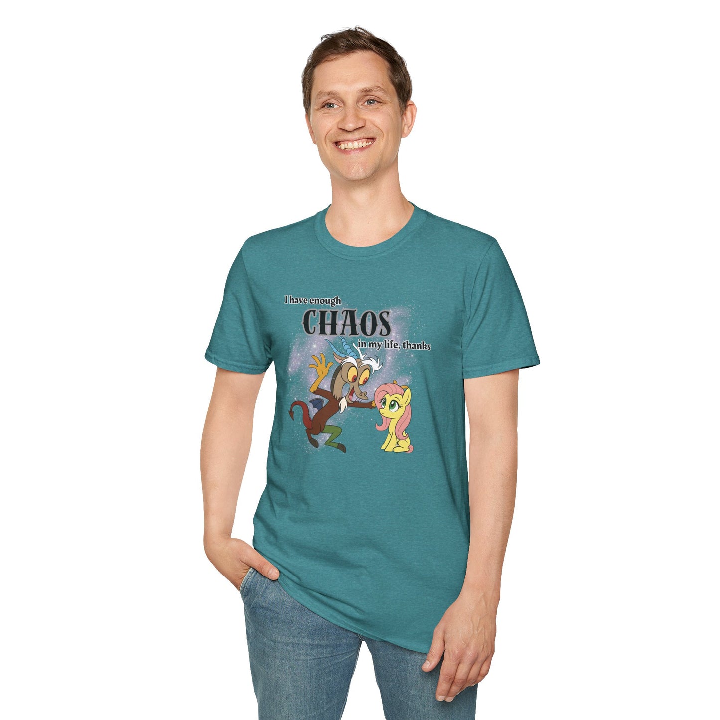 My Little Pony Discord and Fluttershy - Unisex Softstyle T-Shirt