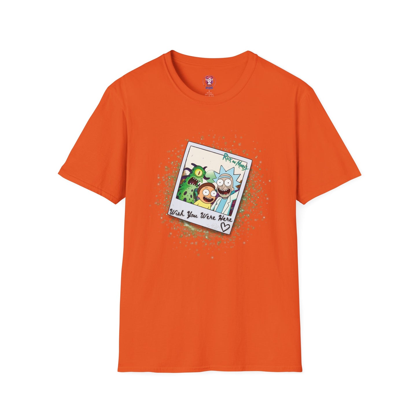 Rick & Morty Polaroid - Wish You Were Here - Unisex Softstyle T-Shirt