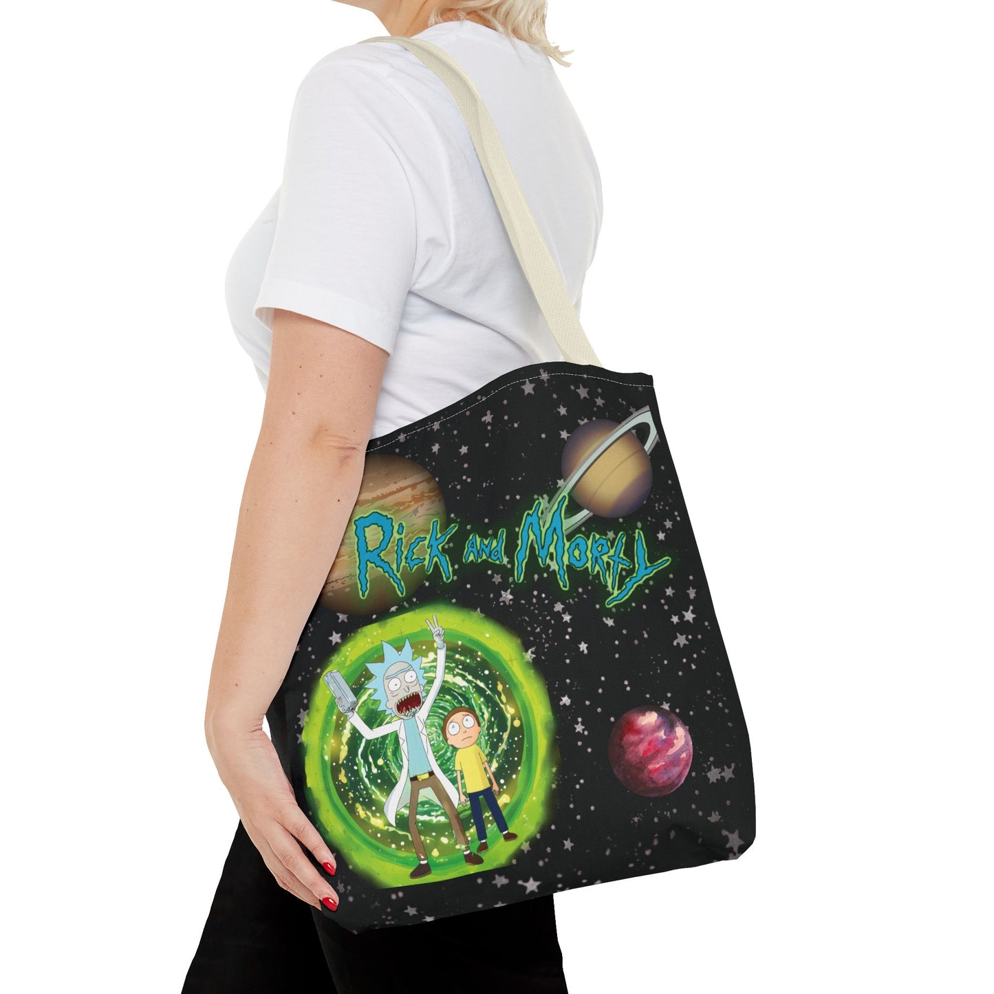 Rick & Morty Custom Adventure Tote Bag
