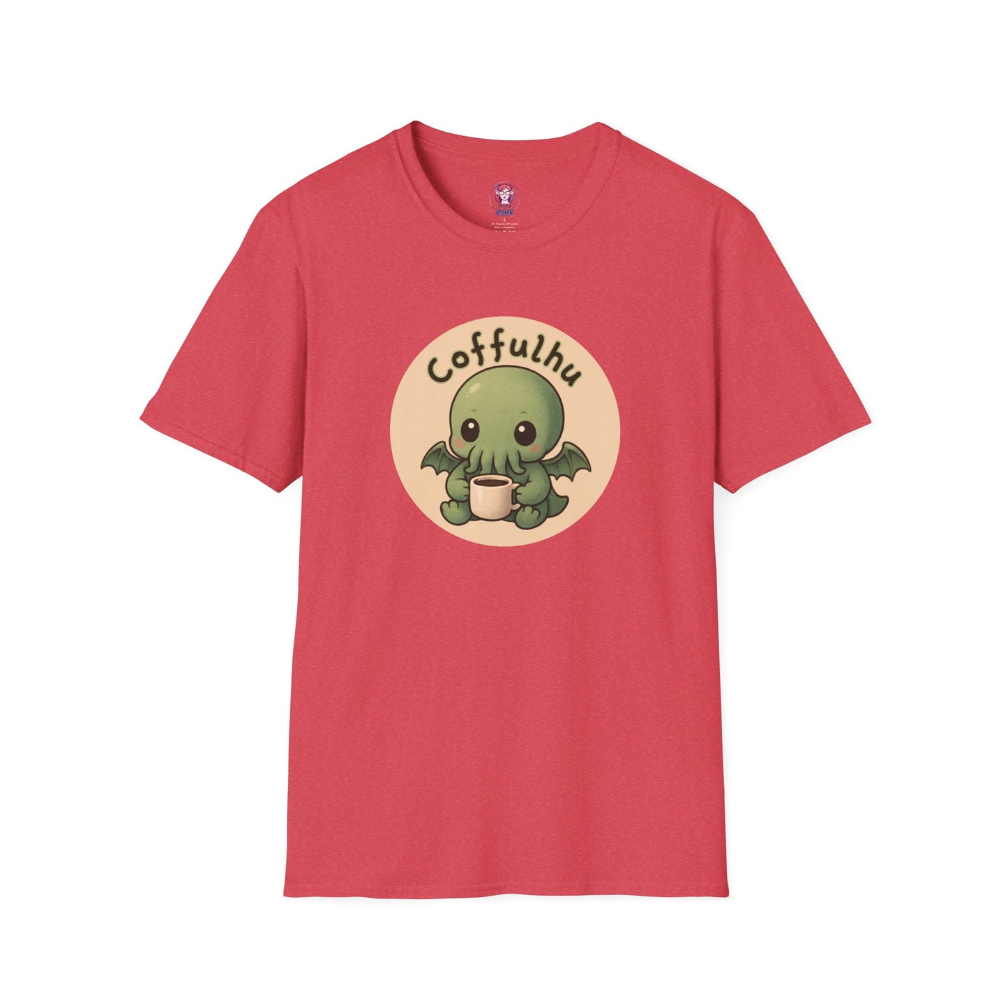 Cthulhu Coffulhu Coffee Pun - Unisex Softstyle T-Shirt