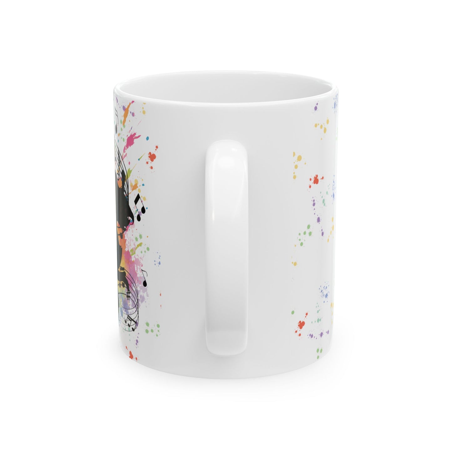 Color Artistic Music Inspired Ceramic Mug | Perfect Gift for Musicians, Coffee Lovers, Art Enthusiasts
