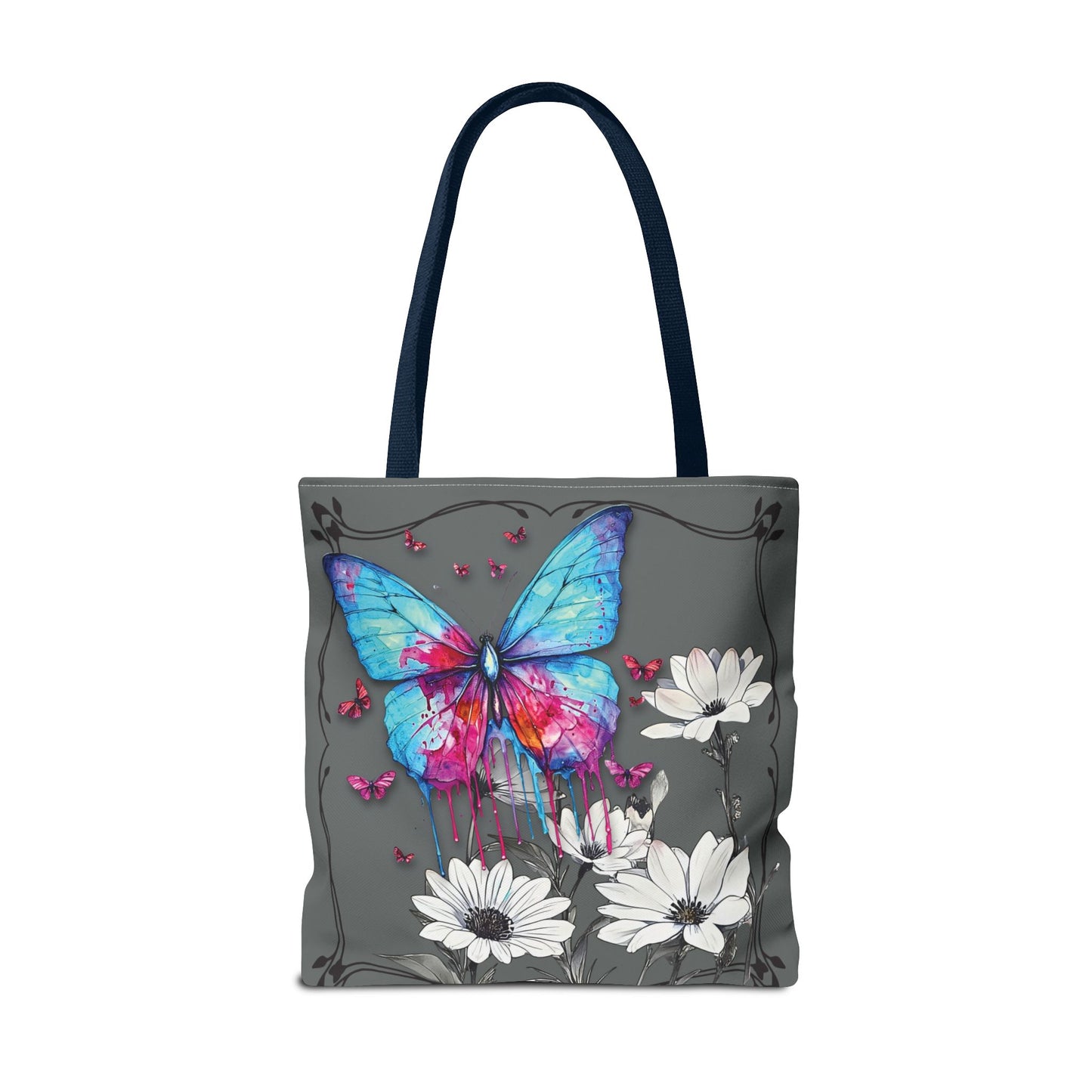 Painted Butterfly in Black and White Tote Bag