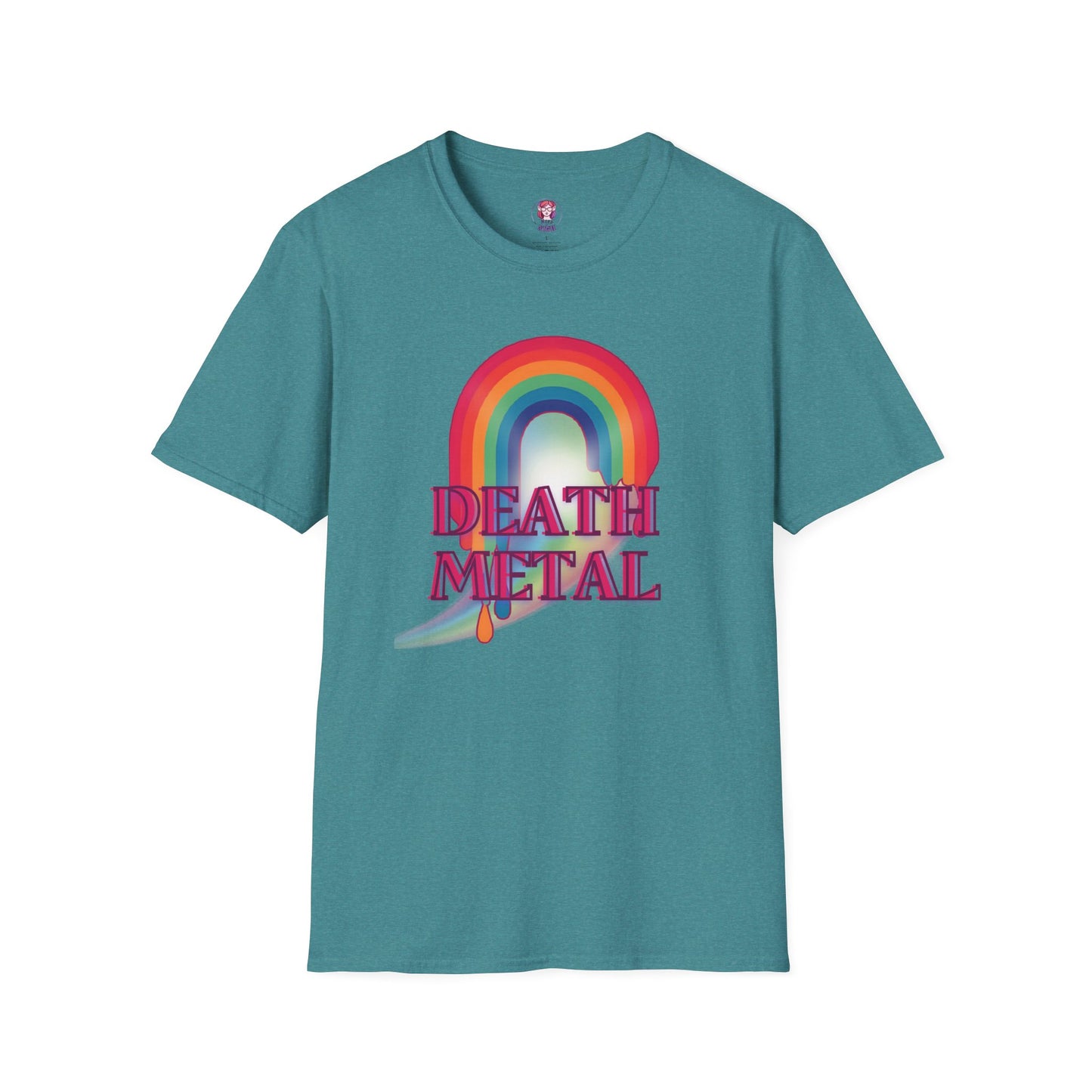 Rainbow Death Metal - Unisex Softstyle T-Shirt