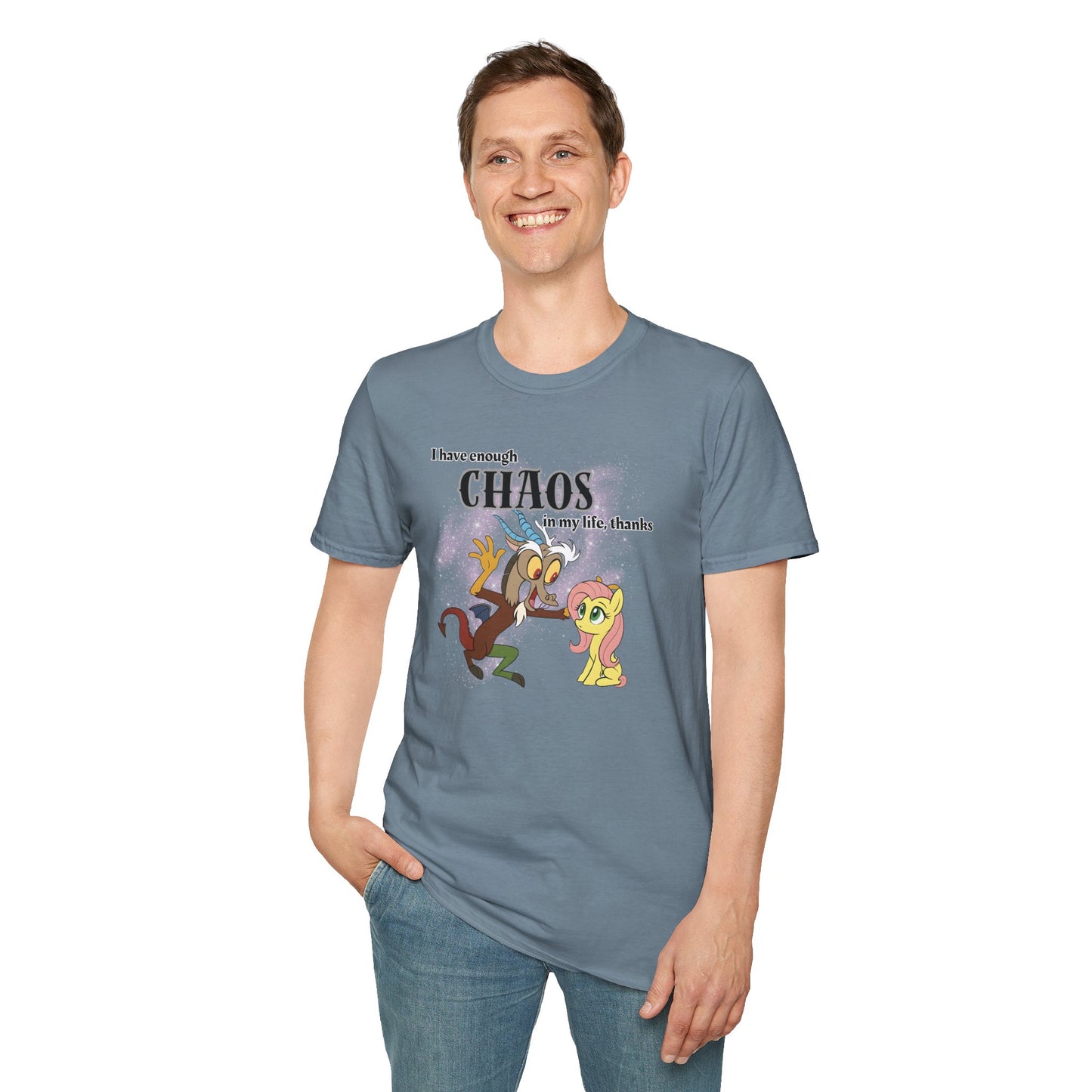 My Little Pony Discord and Fluttershy - Unisex Softstyle T-Shirt