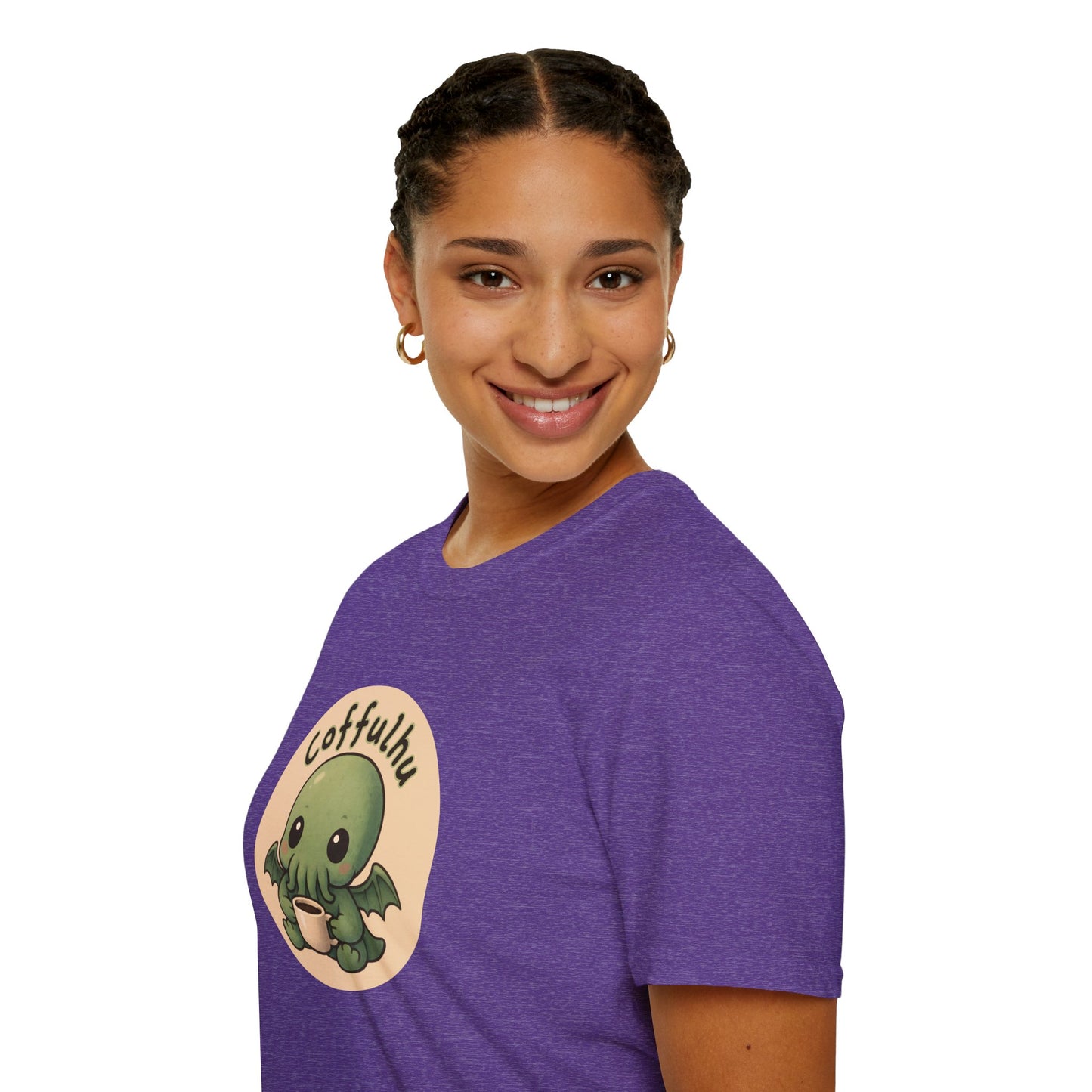Cthulhu Coffulhu Coffee Pun - Unisex Softstyle T-Shirt