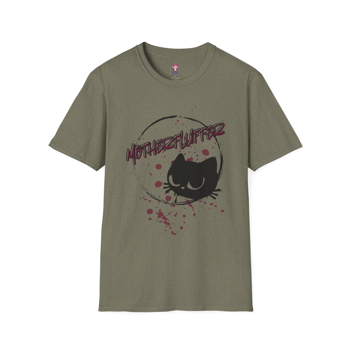 Motherfluffer Color Cat - Unisex Softstyle T-Shirt