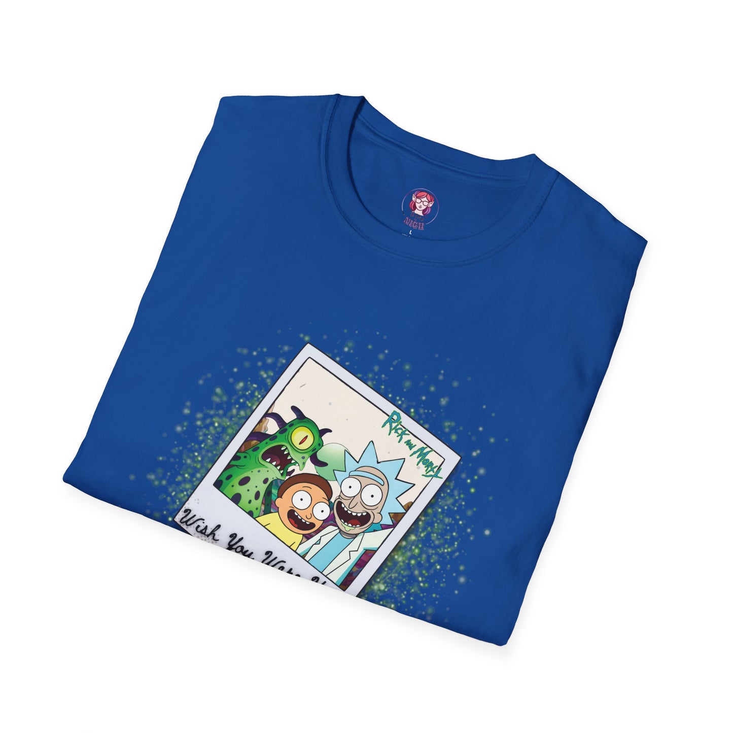 Rick & Morty Polaroid - Wish You Were Here - Unisex Softstyle T-Shirt