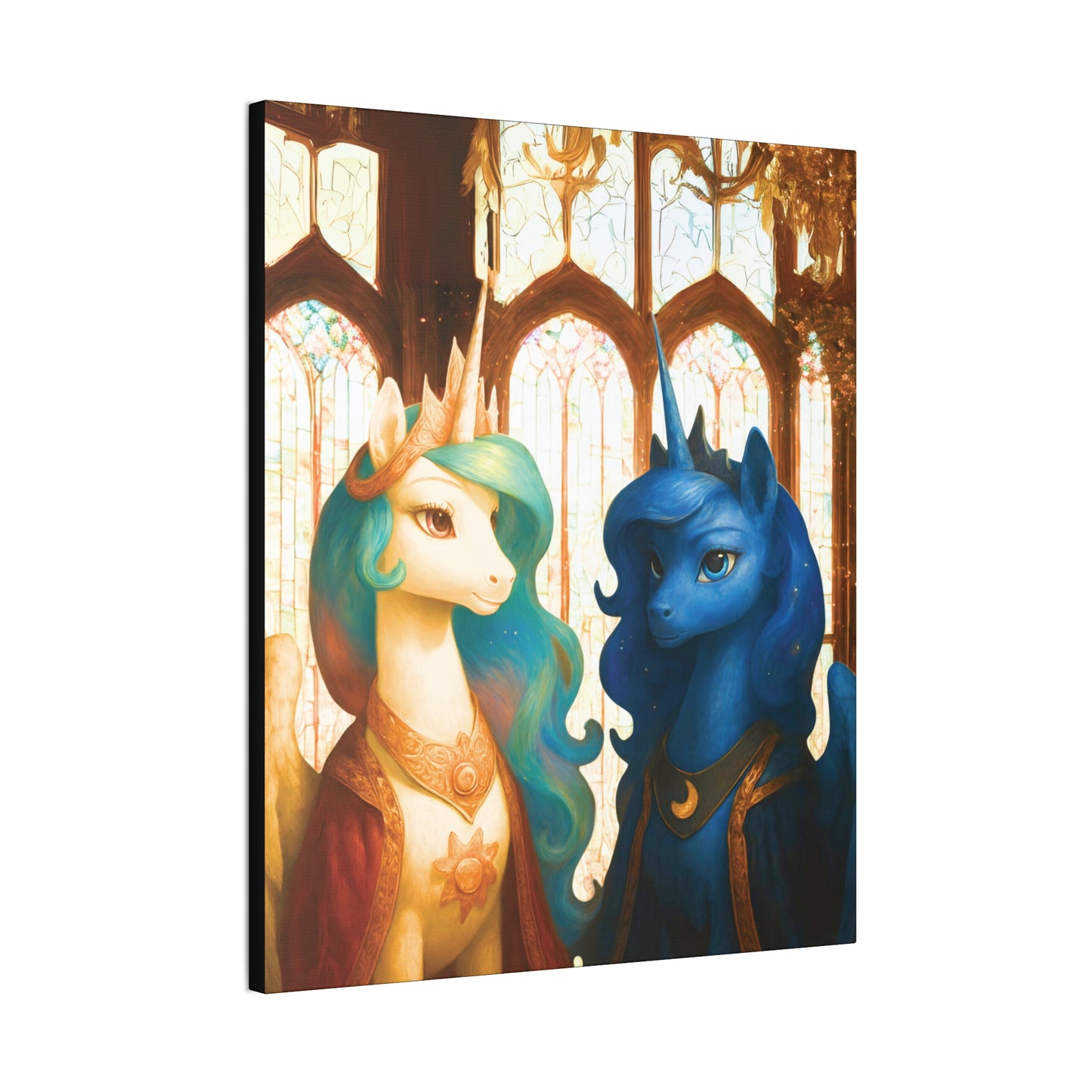 Royal Luna & Celestia - My Little Pony Canvas Art - Stretched, 0.75"