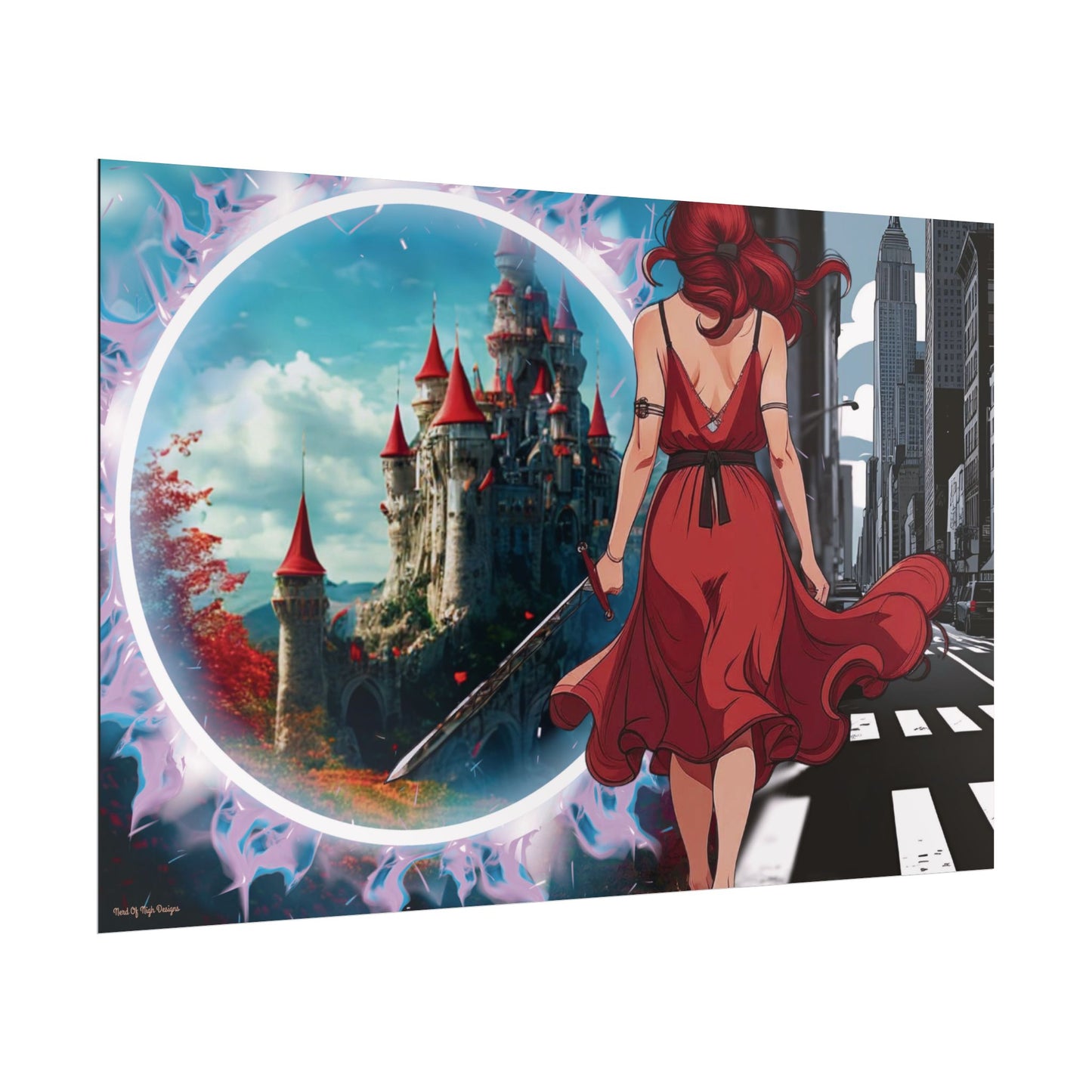 "Fantasy is Life" Rolled Poster, Wall Decor, Unique Wall Art